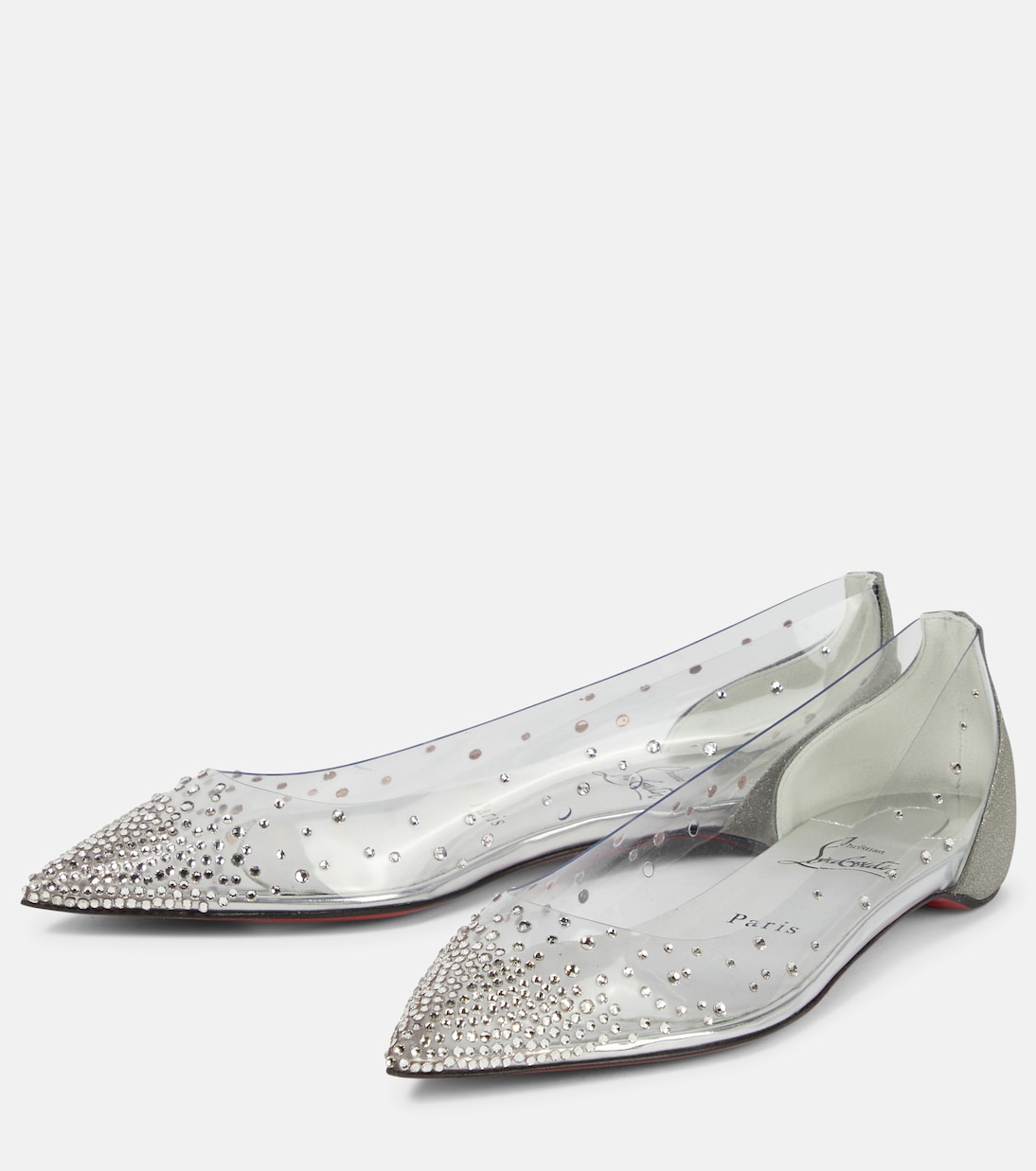 Ballerine Degrastrass con cristalli | Christian Louboutin
