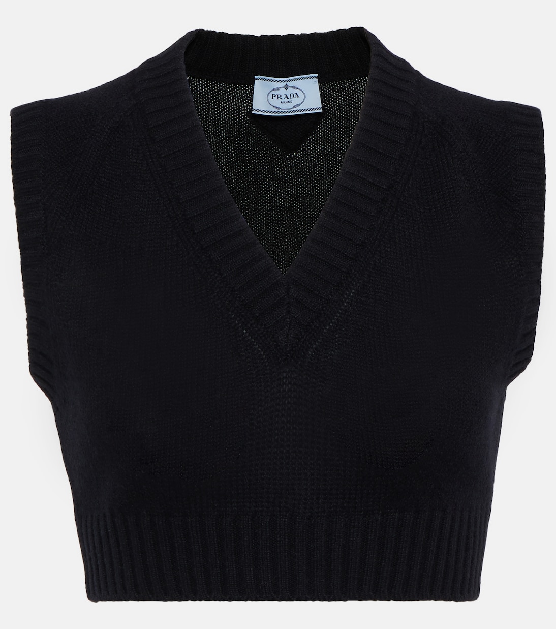 Pull raccourci en cachemire | Prada