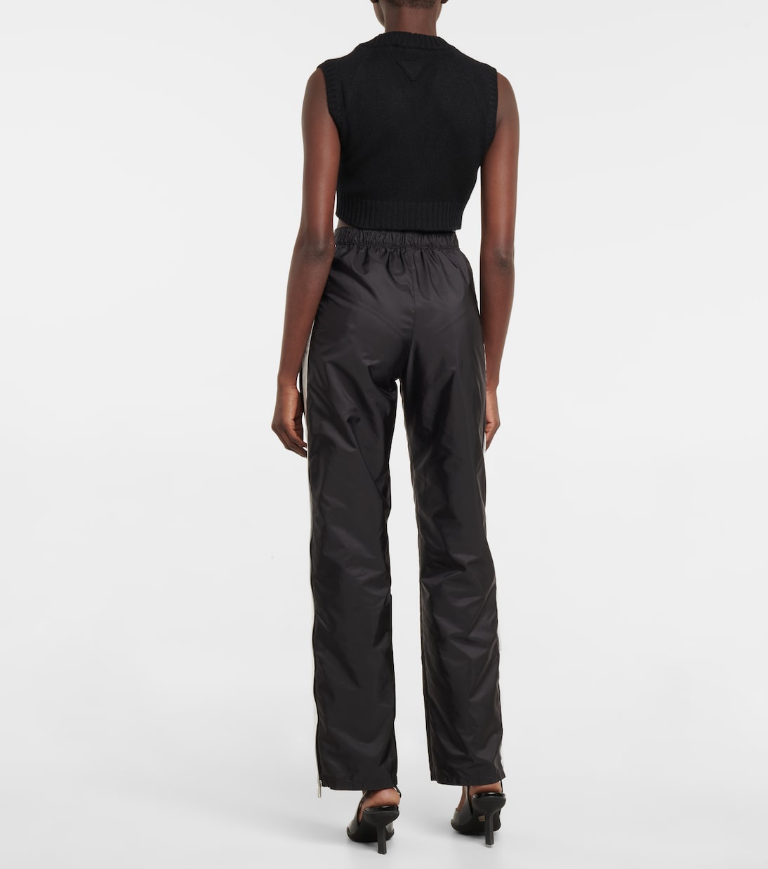 Pull raccourci en cachemire | Prada