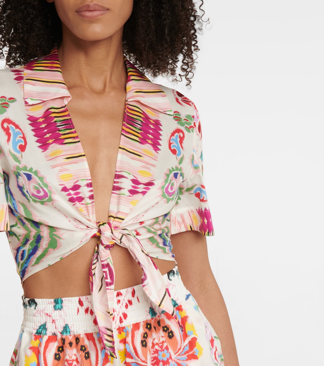 Cropped-Top aus Baumwolle | Etro