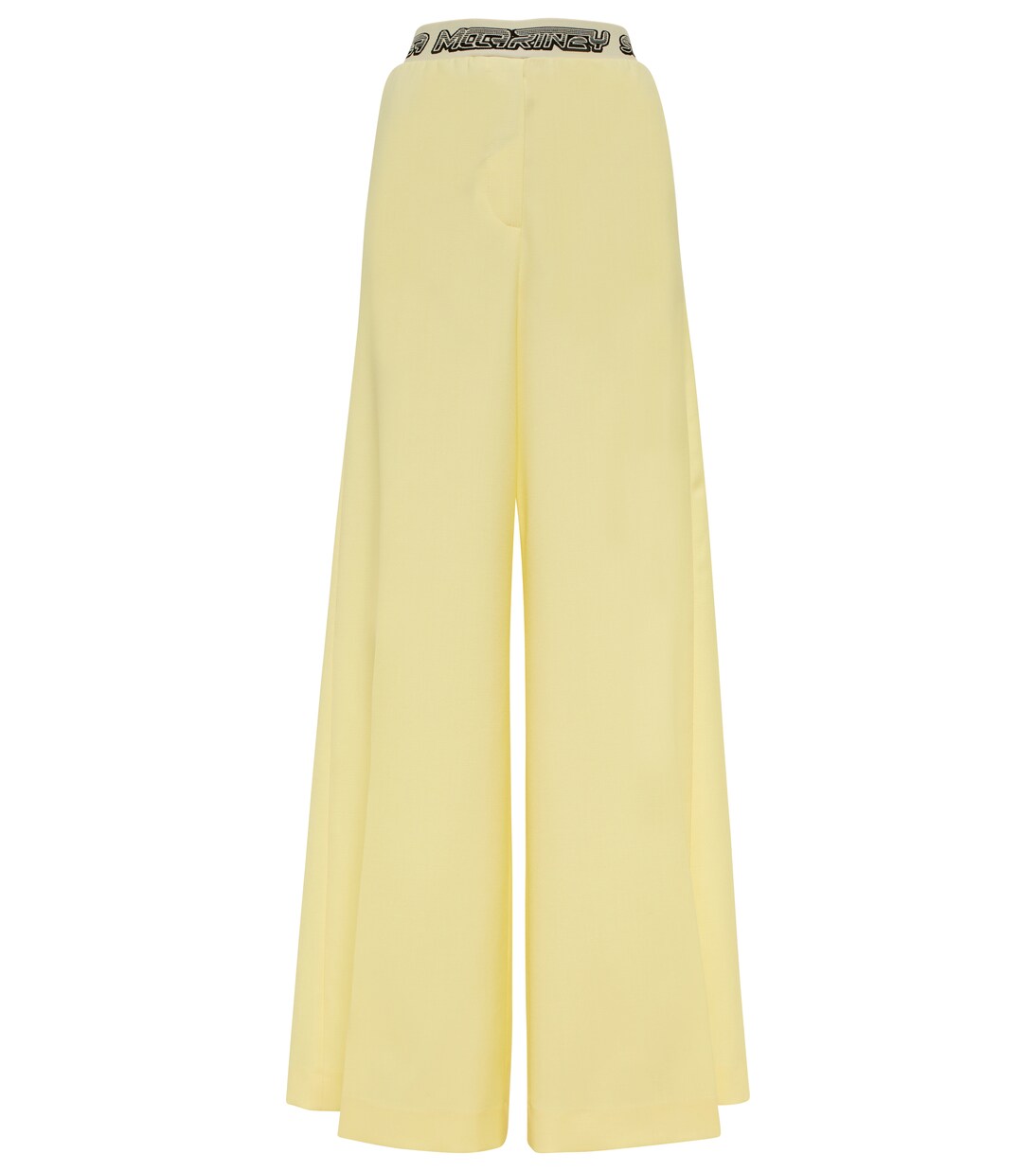 Pantalon ample à taille haute en laine | Stella McCartney