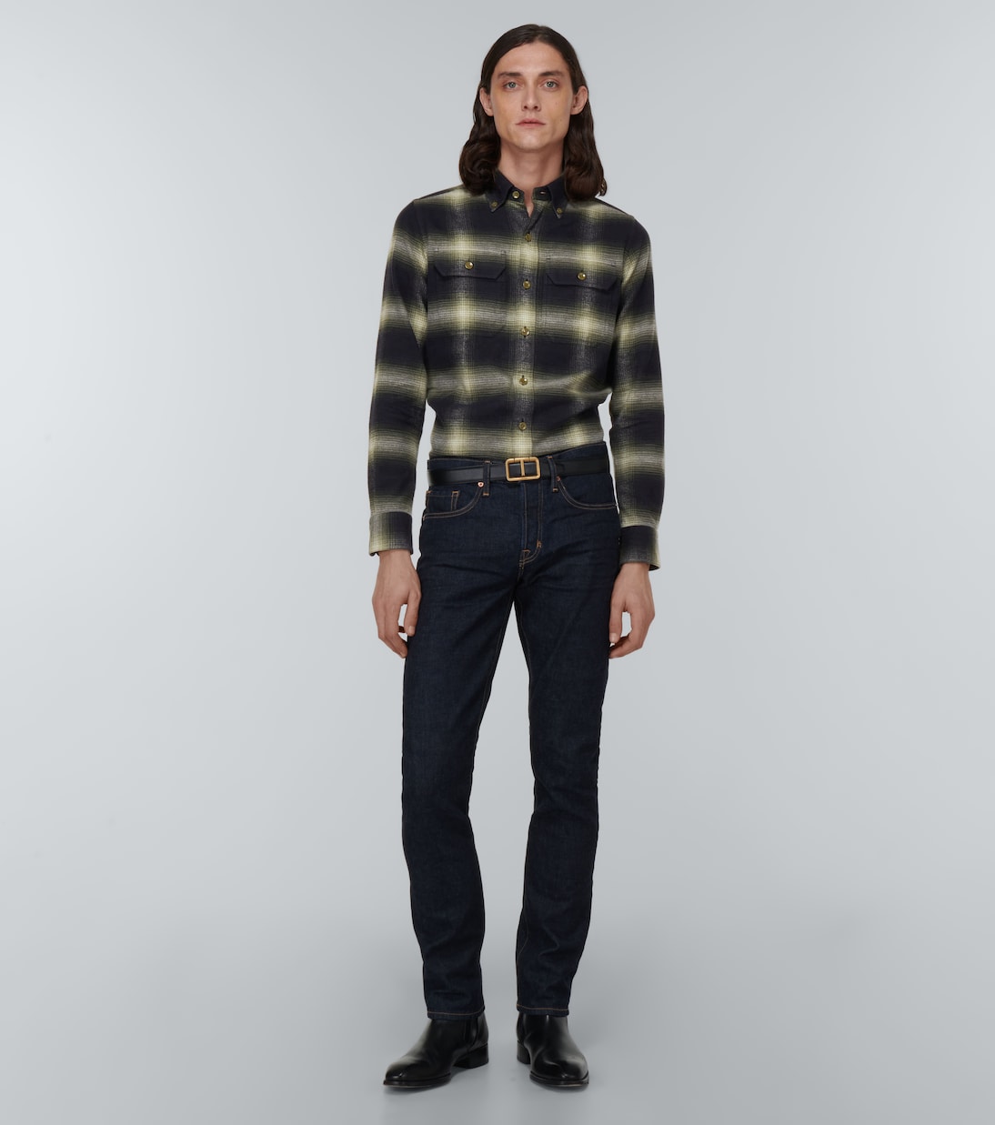 Camicia in cotone a quadri | Tom Ford