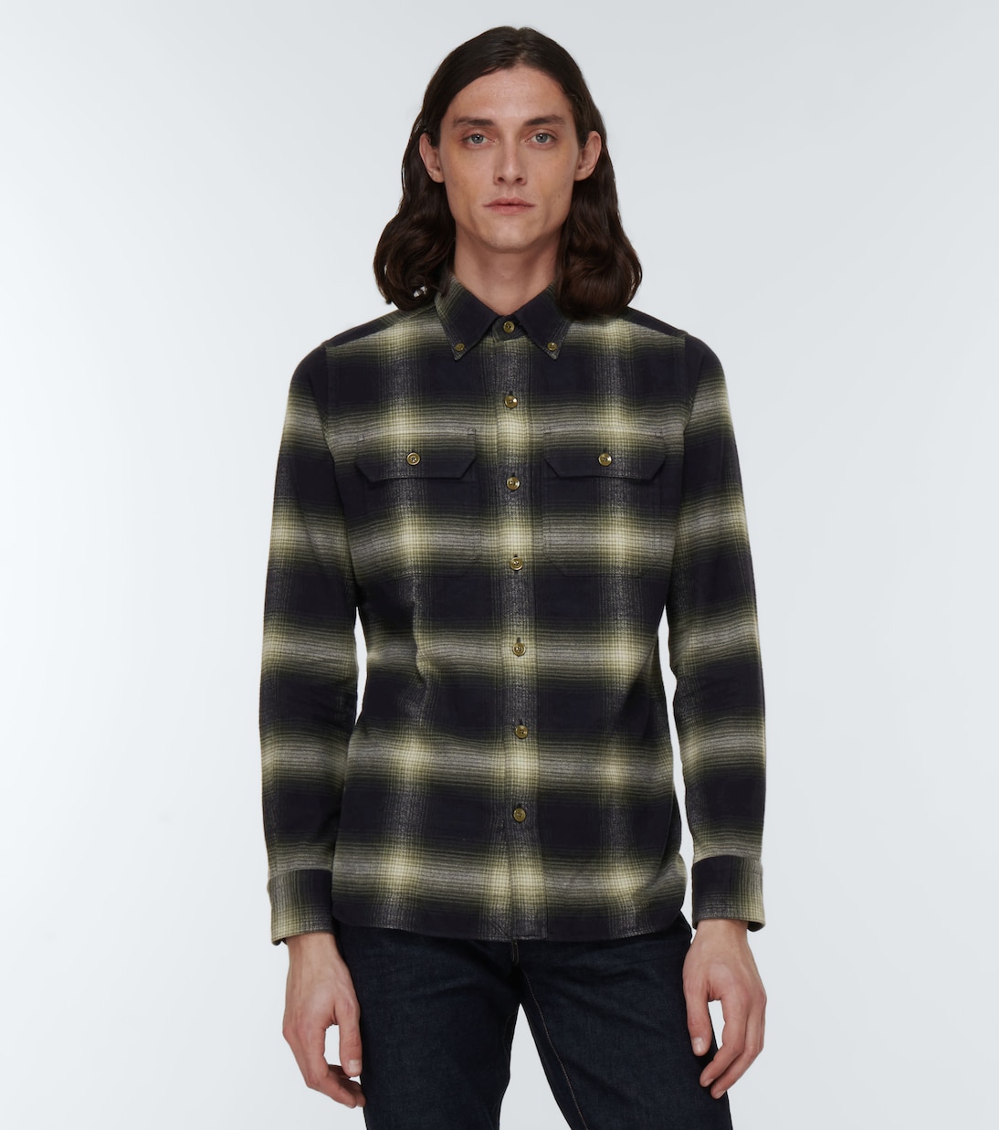 Camicia in cotone a quadri | Tom Ford