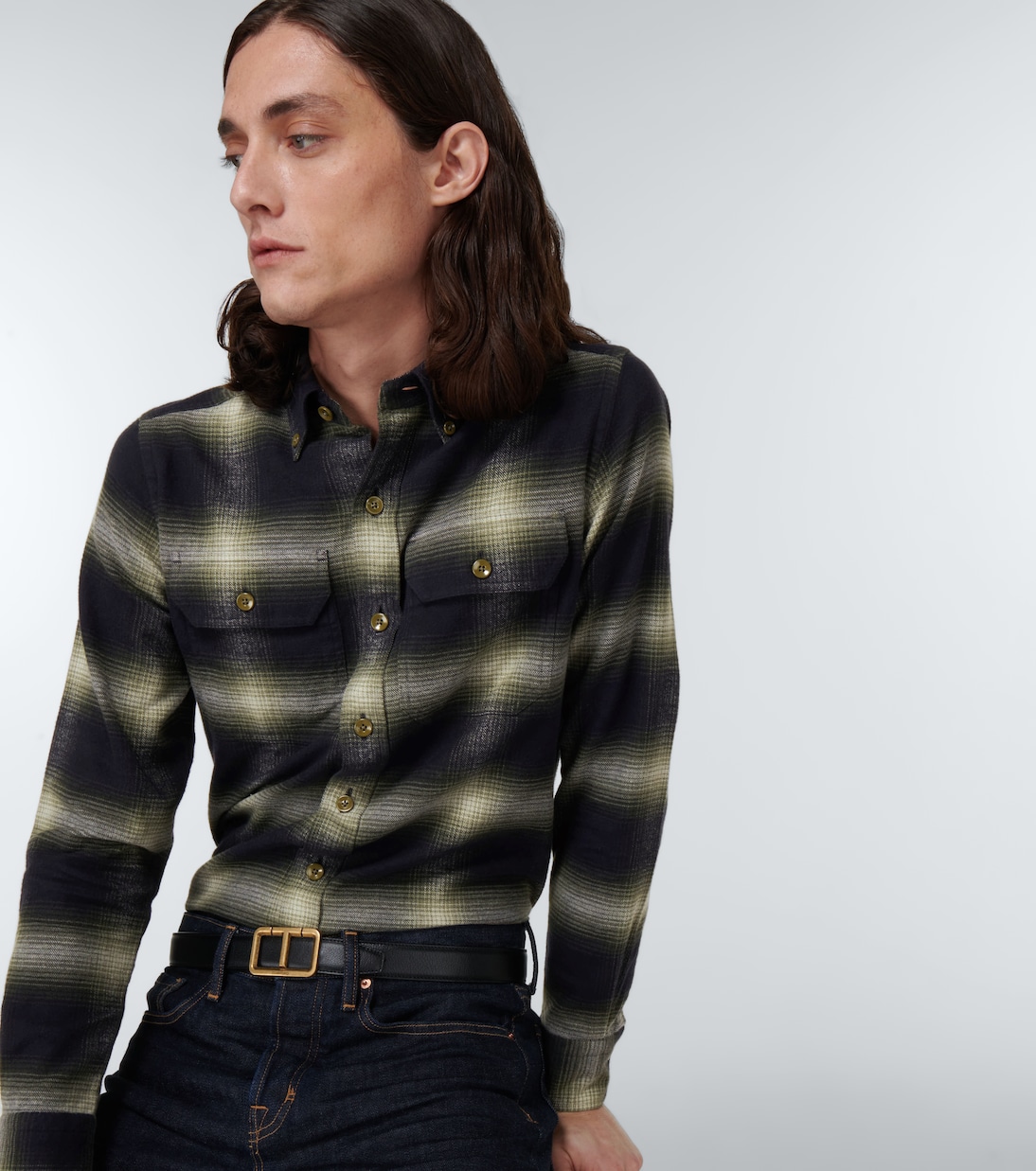 Camicia in cotone a quadri | Tom Ford