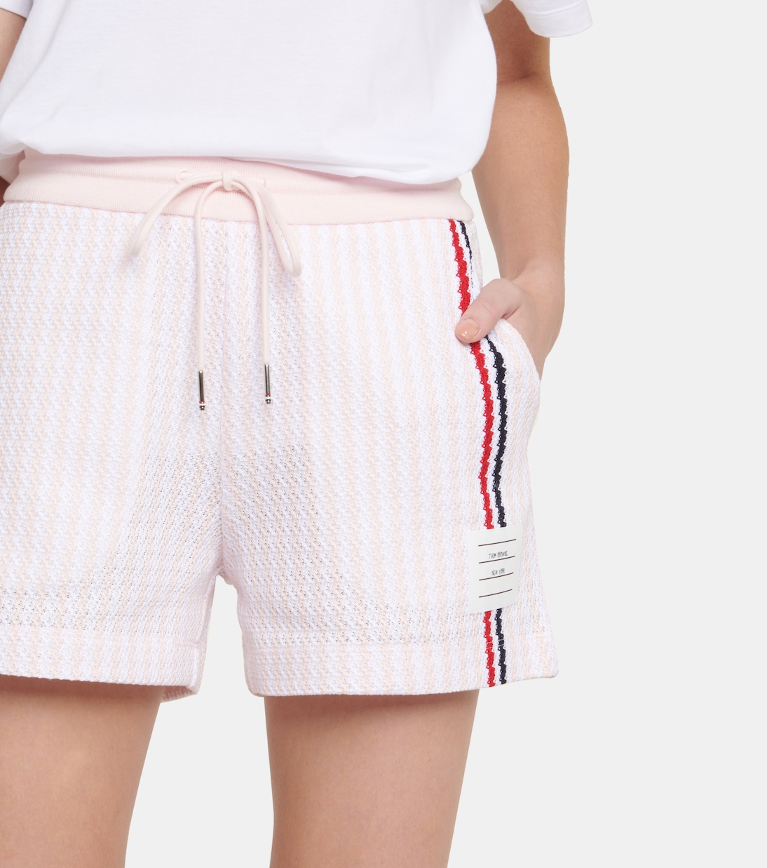 Shorts in cotone a righe | Thom Browne