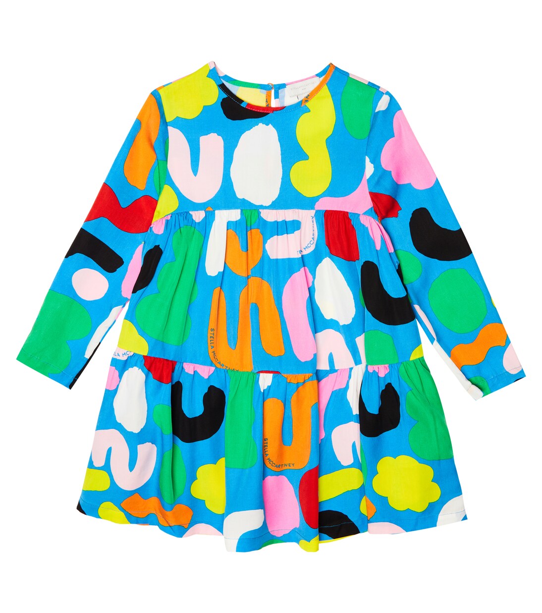 Abito a balze in cotone con stampa | Stella McCartney Kids