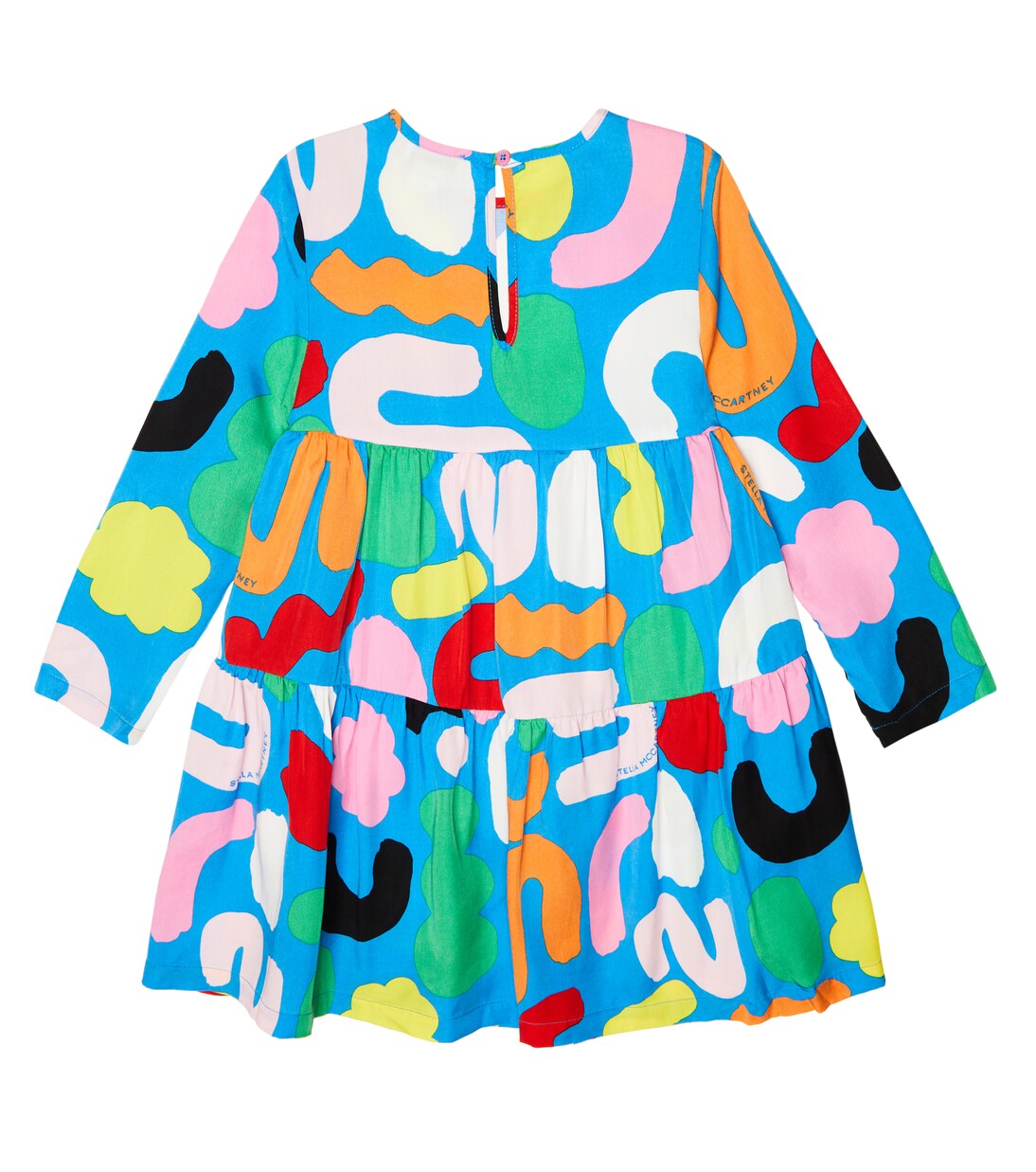 Abito a balze in cotone con stampa | Stella McCartney Kids