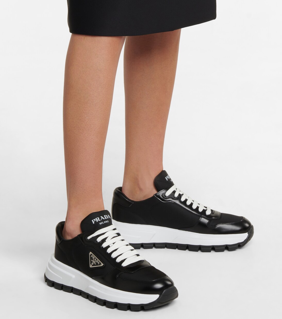Sneakers Prax 01 aus Gabardine in Schwarz Prada Mytheresa