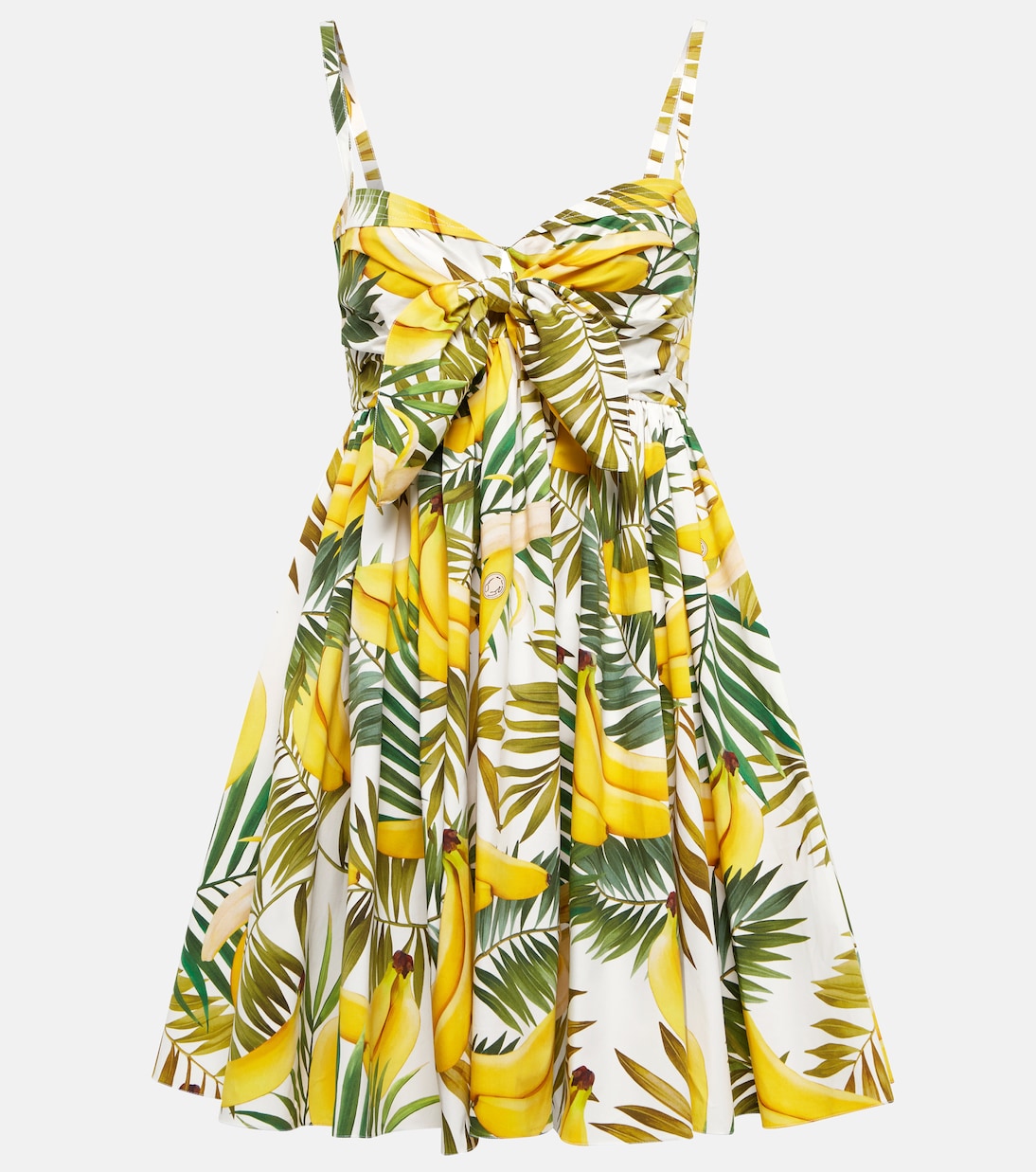 Printed cotton-blend minidress | Oscar de la Renta