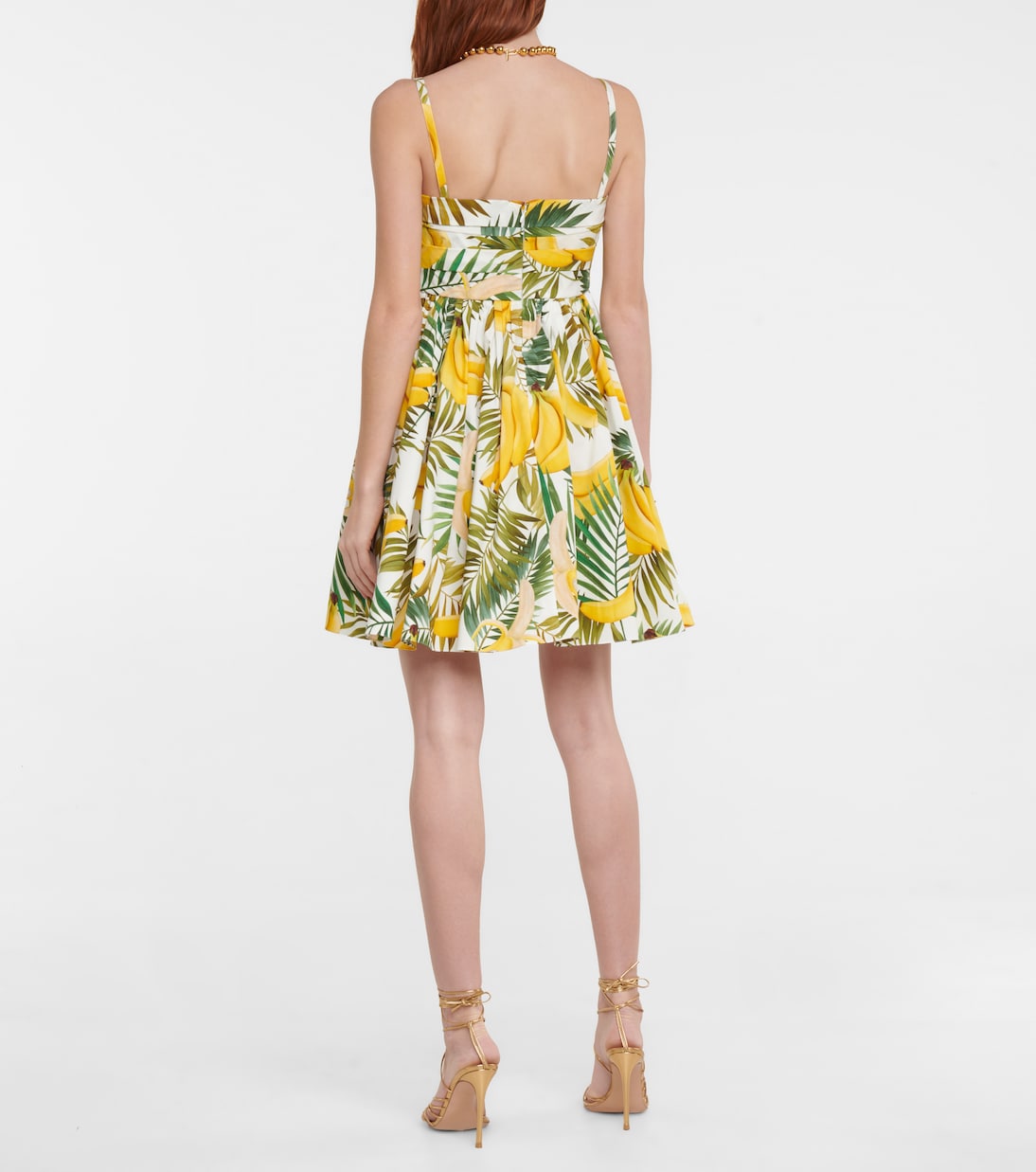 Printed cotton-blend minidress | Oscar de la Renta