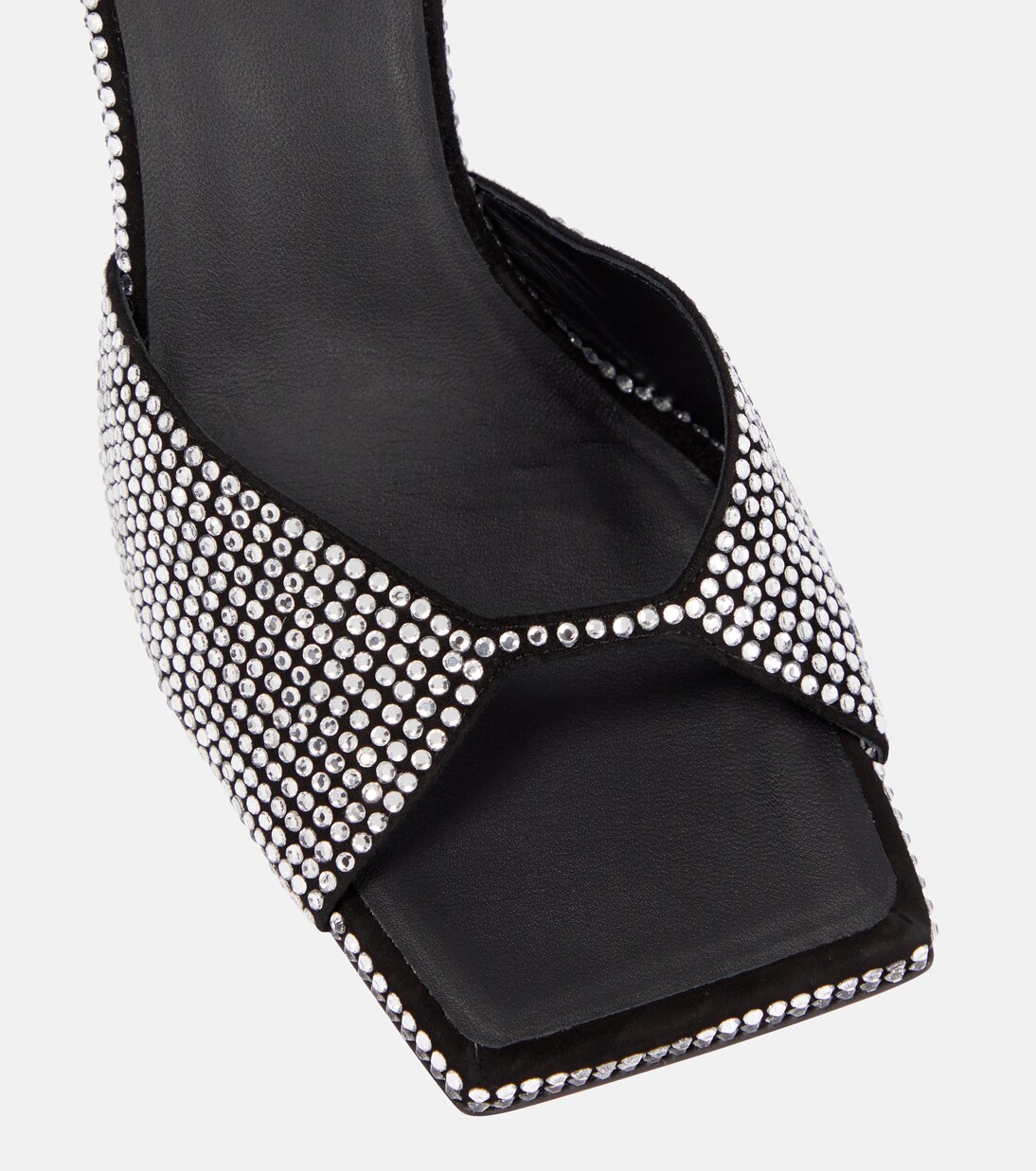 $790 Gia Borghini x RHW Womens Black Rosie 14 Mule Heel Shoe
