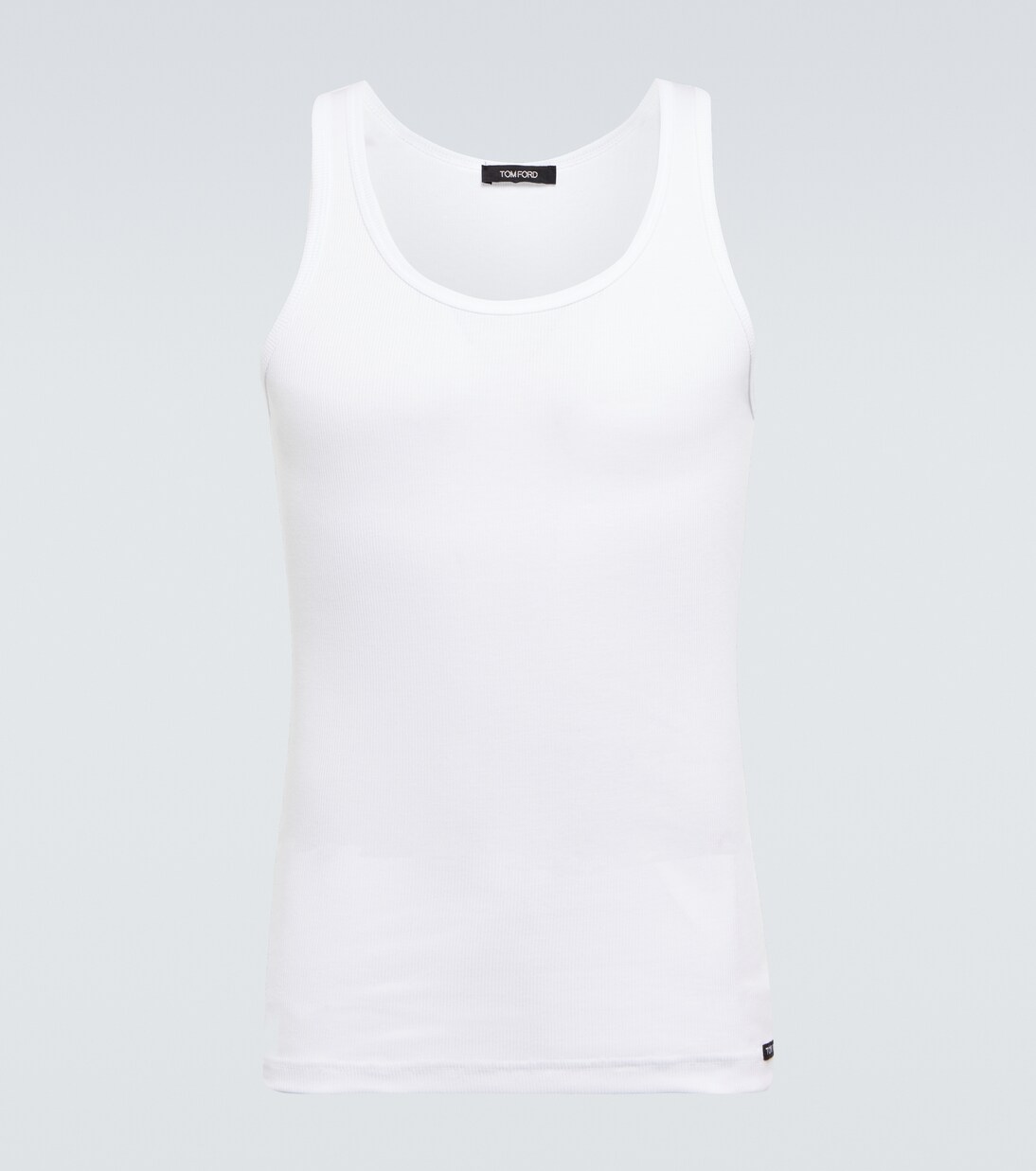 Tank top en mezcla de algodón acanalado | Tom Ford