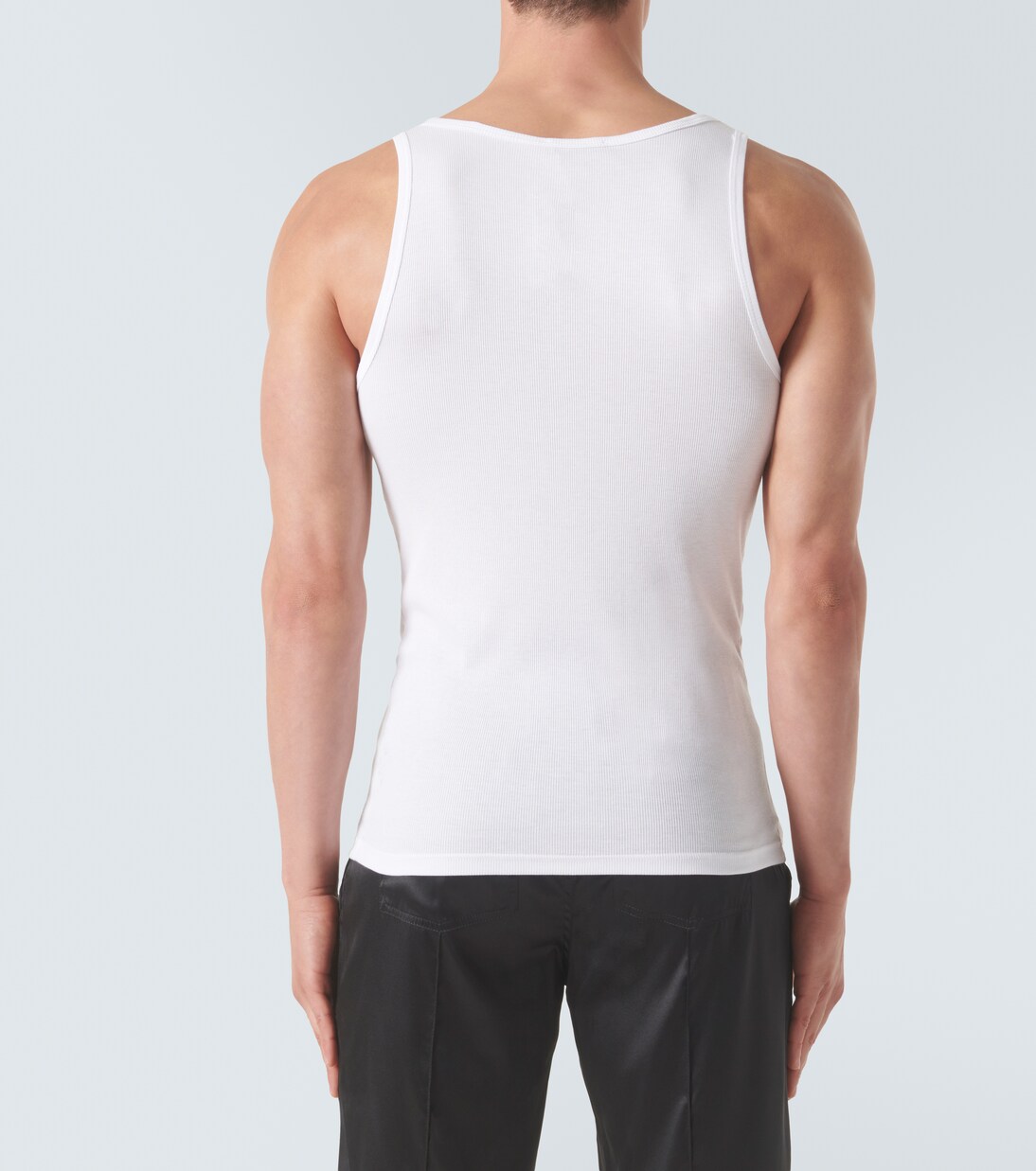 Tank top en mezcla de algodón acanalado | Tom Ford