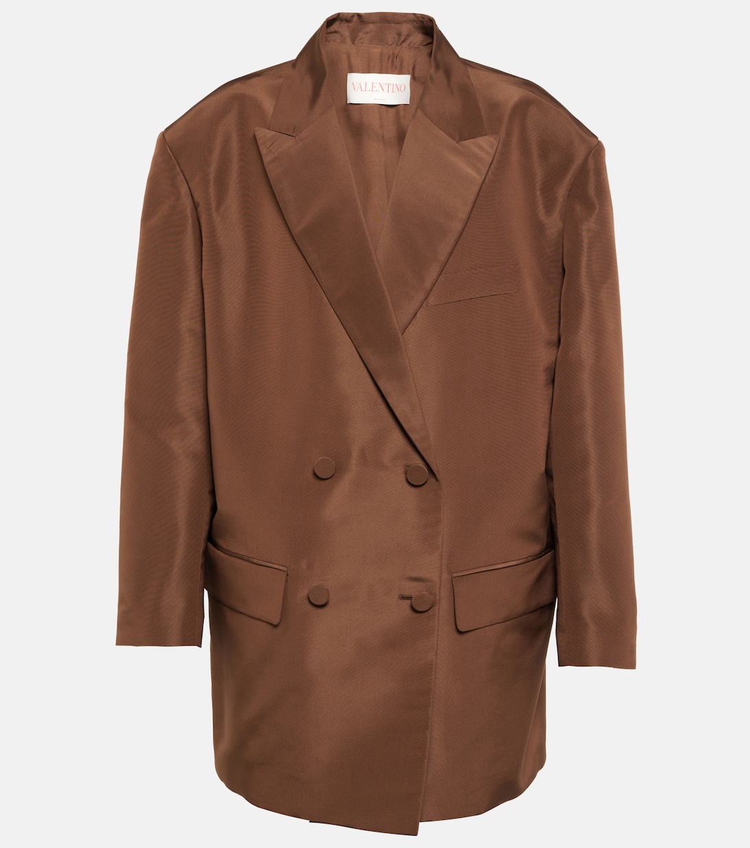 Blazer doppiopetto in seta | Valentino