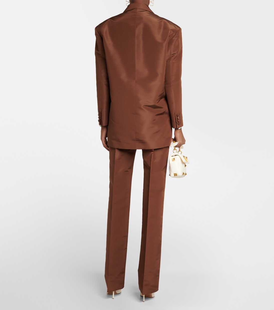 Blazer doppiopetto in seta | Valentino