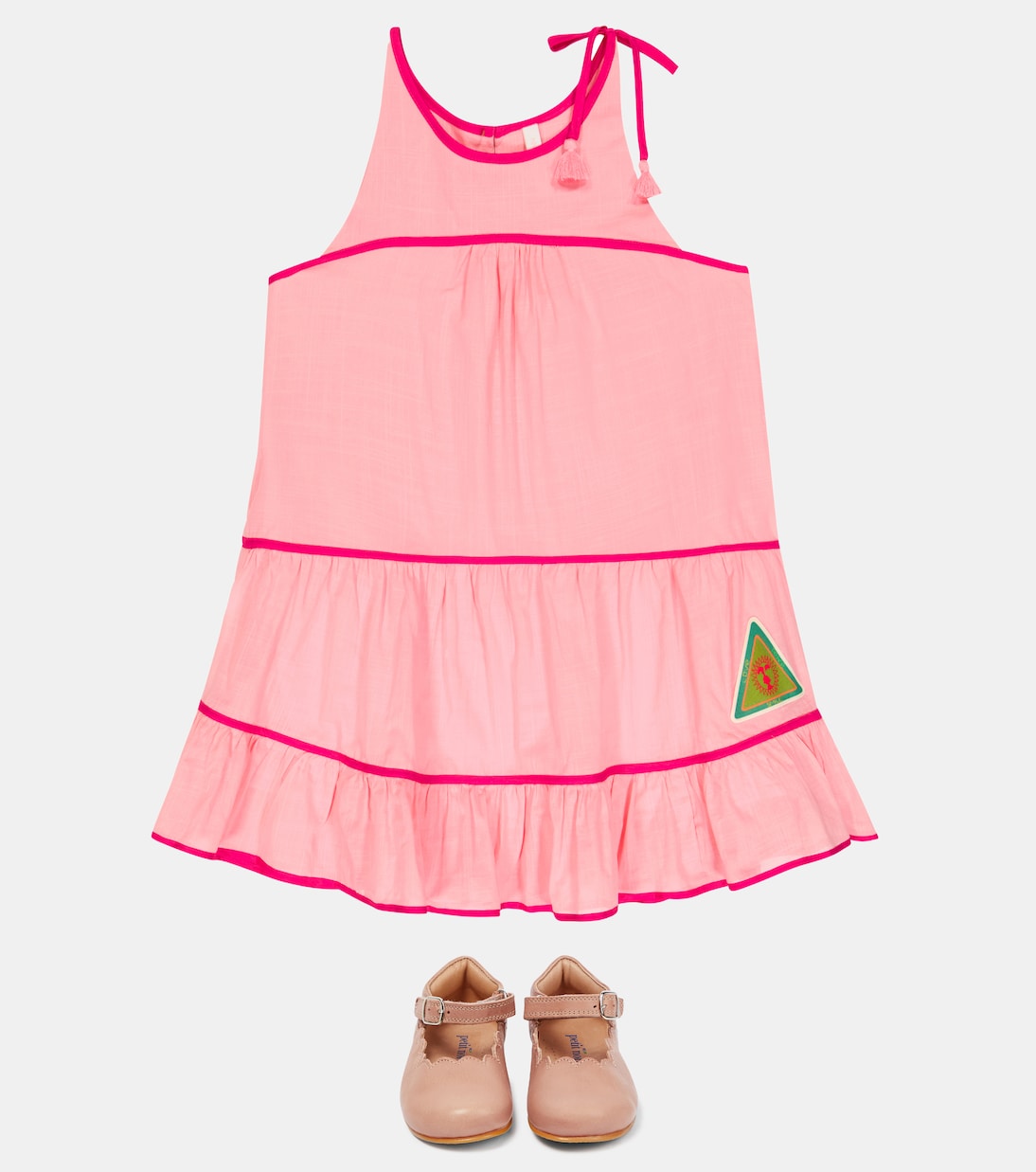 Abito Tiggy in cotone a balze | Zimmermann Kids