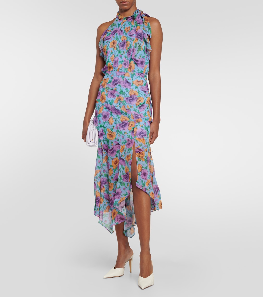 Top Dali de seda floral | Veronica Beard