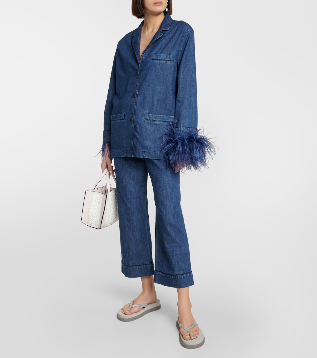Sandali infradito in pelle con platform | Gianvito Rossi