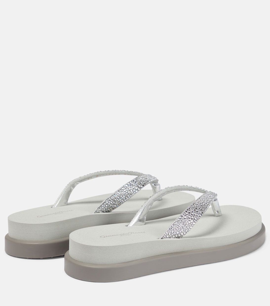 Sandali infradito in pelle con platform | Gianvito Rossi
