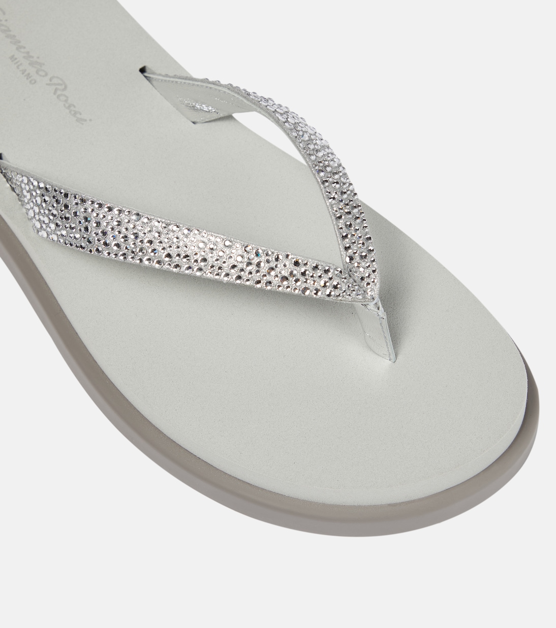 Sandali infradito in pelle con platform | Gianvito Rossi
