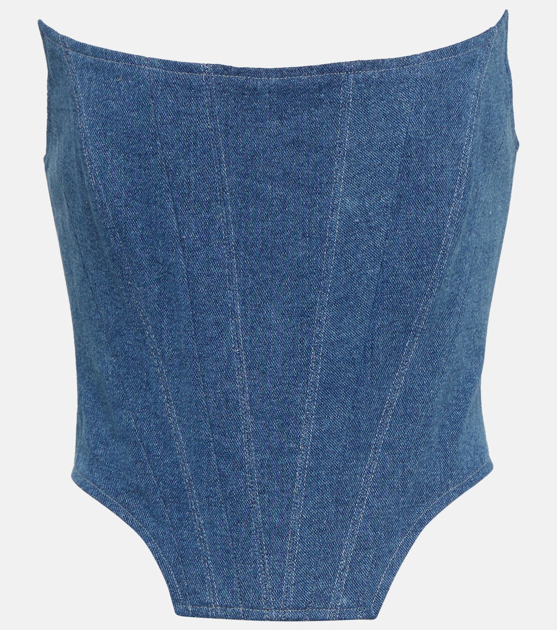 Denim bustier top | Giuseppe di Morabito