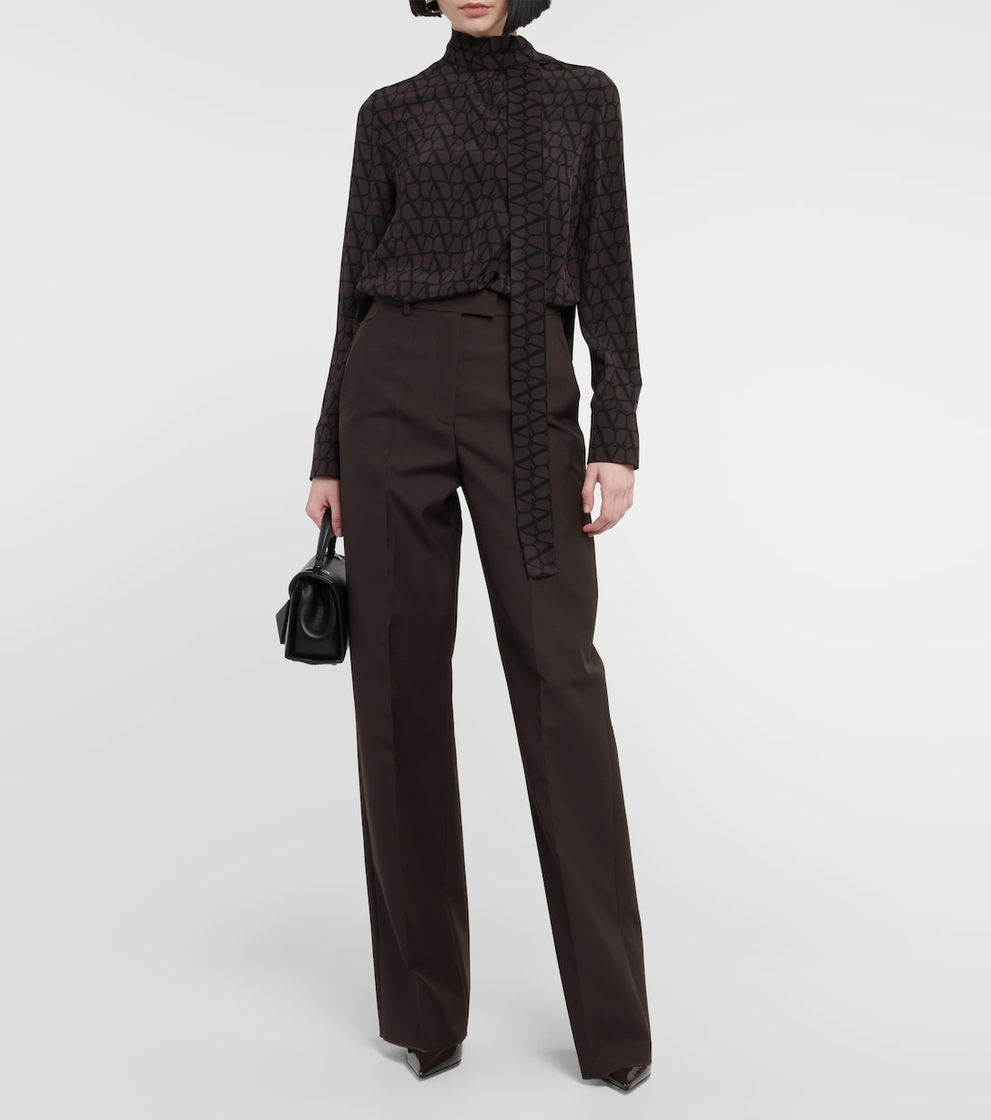 Pantalon ample à taille haute | Valentino
