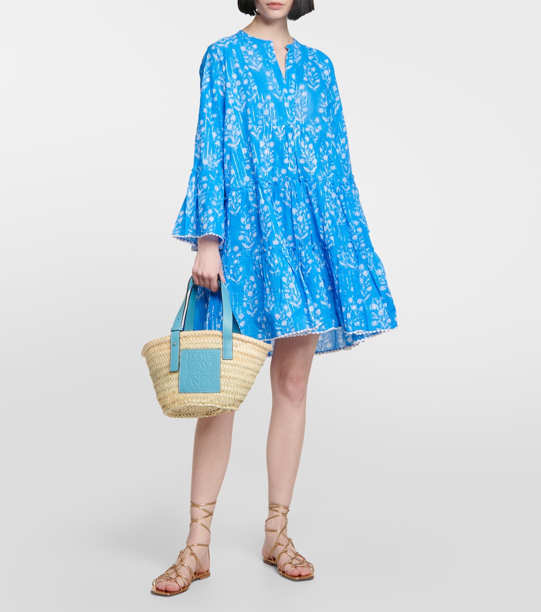 Floral cotton minidress | Juliet Dunn