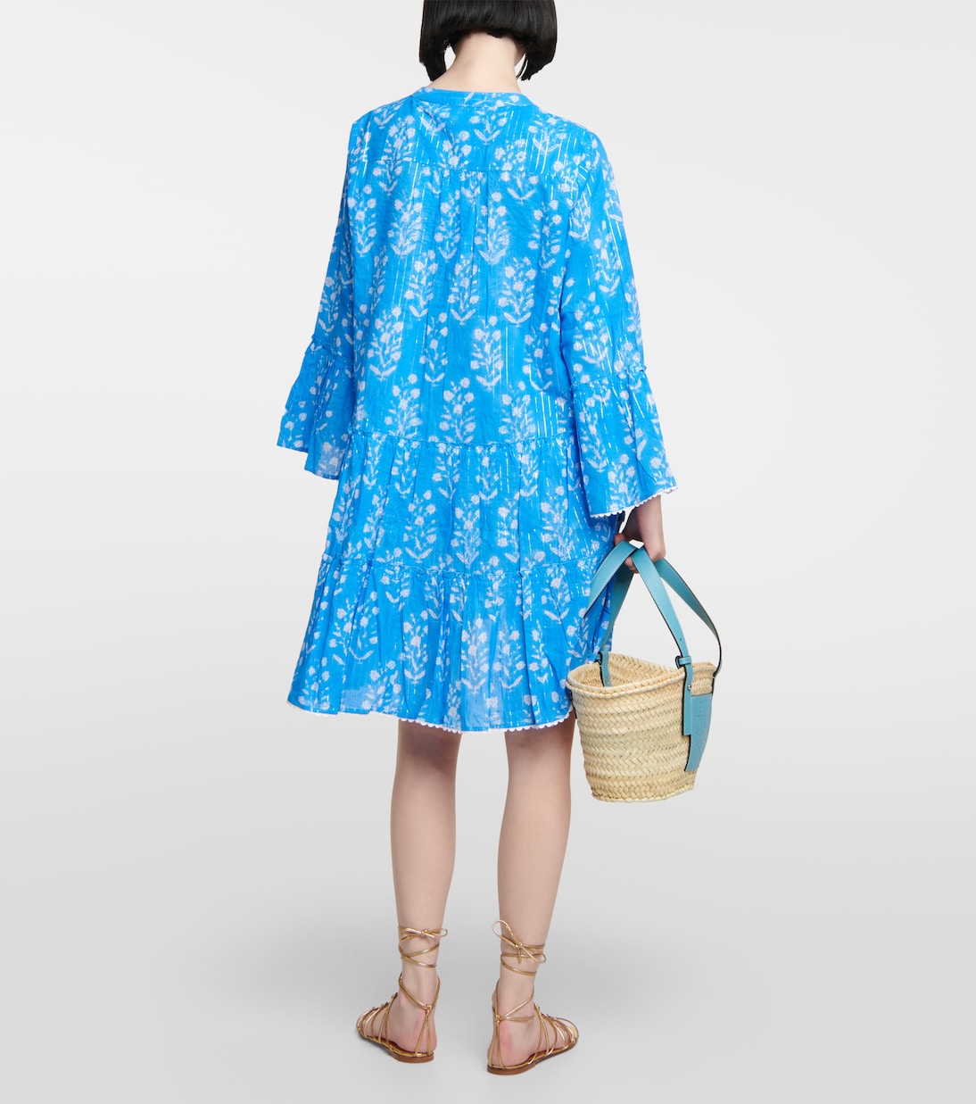 Floral cotton minidress | Juliet Dunn