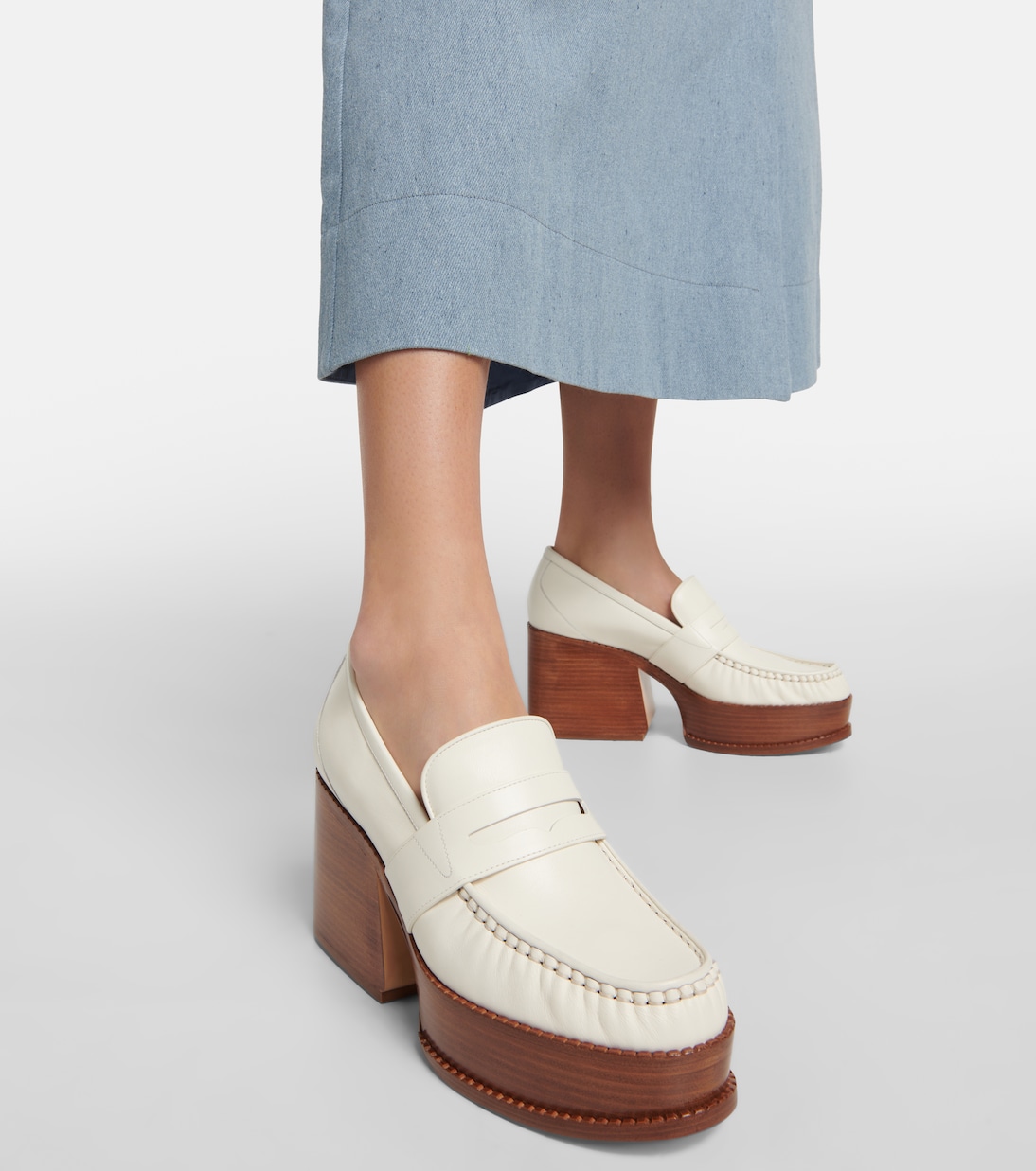 Augusta leather platform loafers | Gabriela Hearst