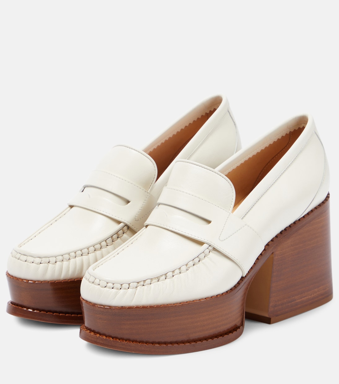 Augusta leather platform loafers | Gabriela Hearst