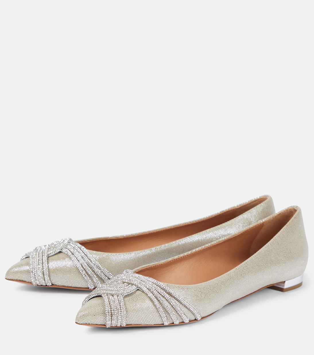 Verzierte Ballerinas Gatsby aus Satin | Aquazzura