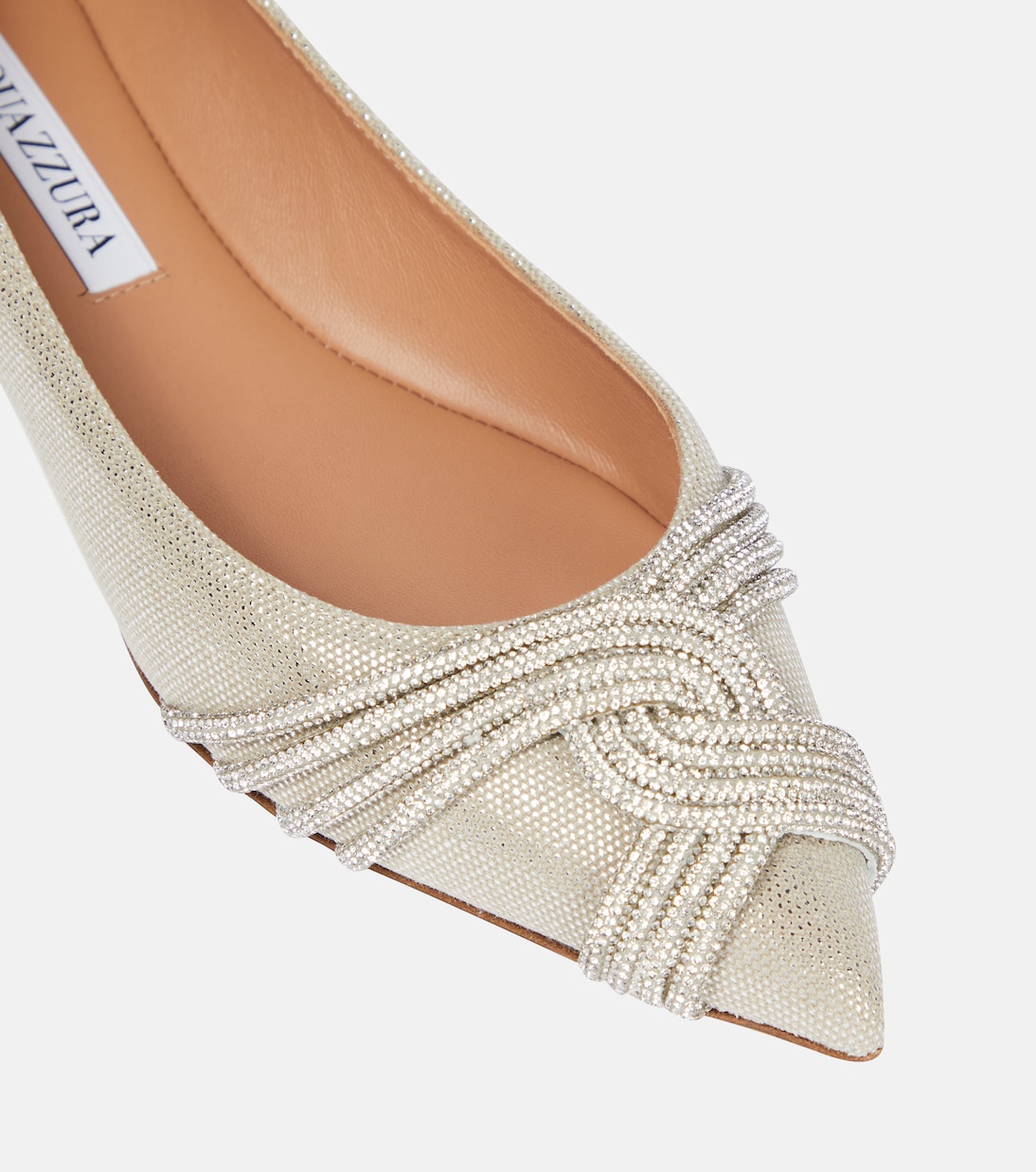 Verzierte Ballerinas Gatsby aus Satin | Aquazzura