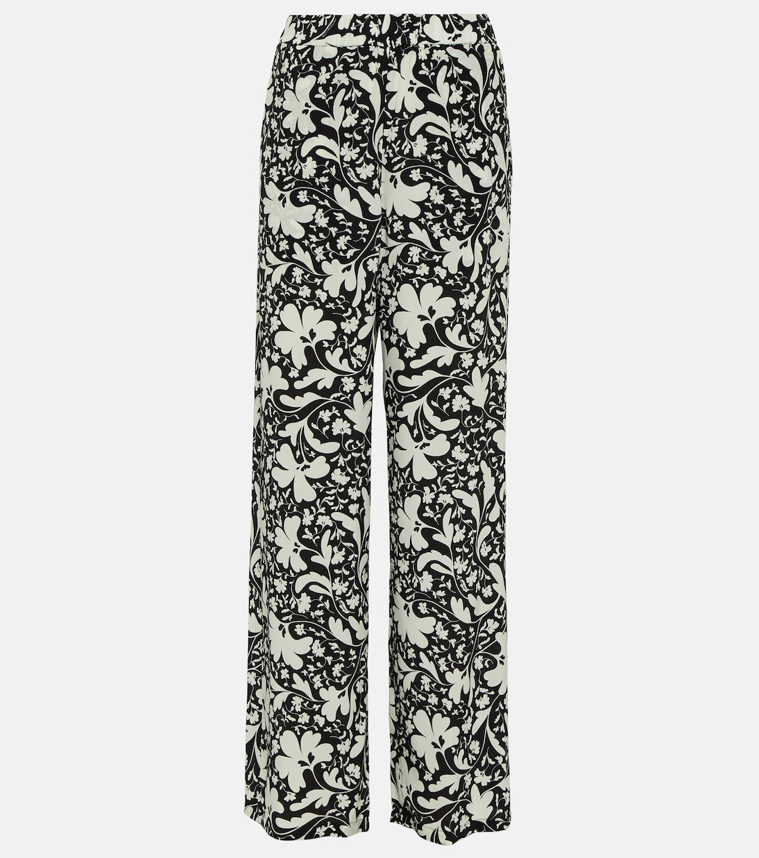 Pantalon ample imprimé en soie | Stella McCartney