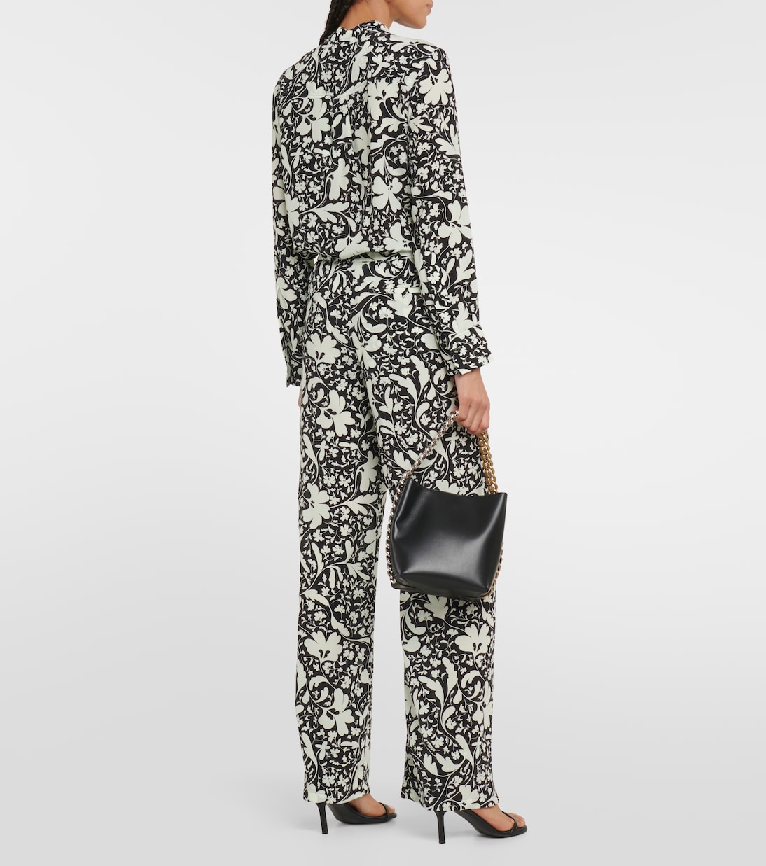 Pantalon ample imprimé en soie | Stella McCartney