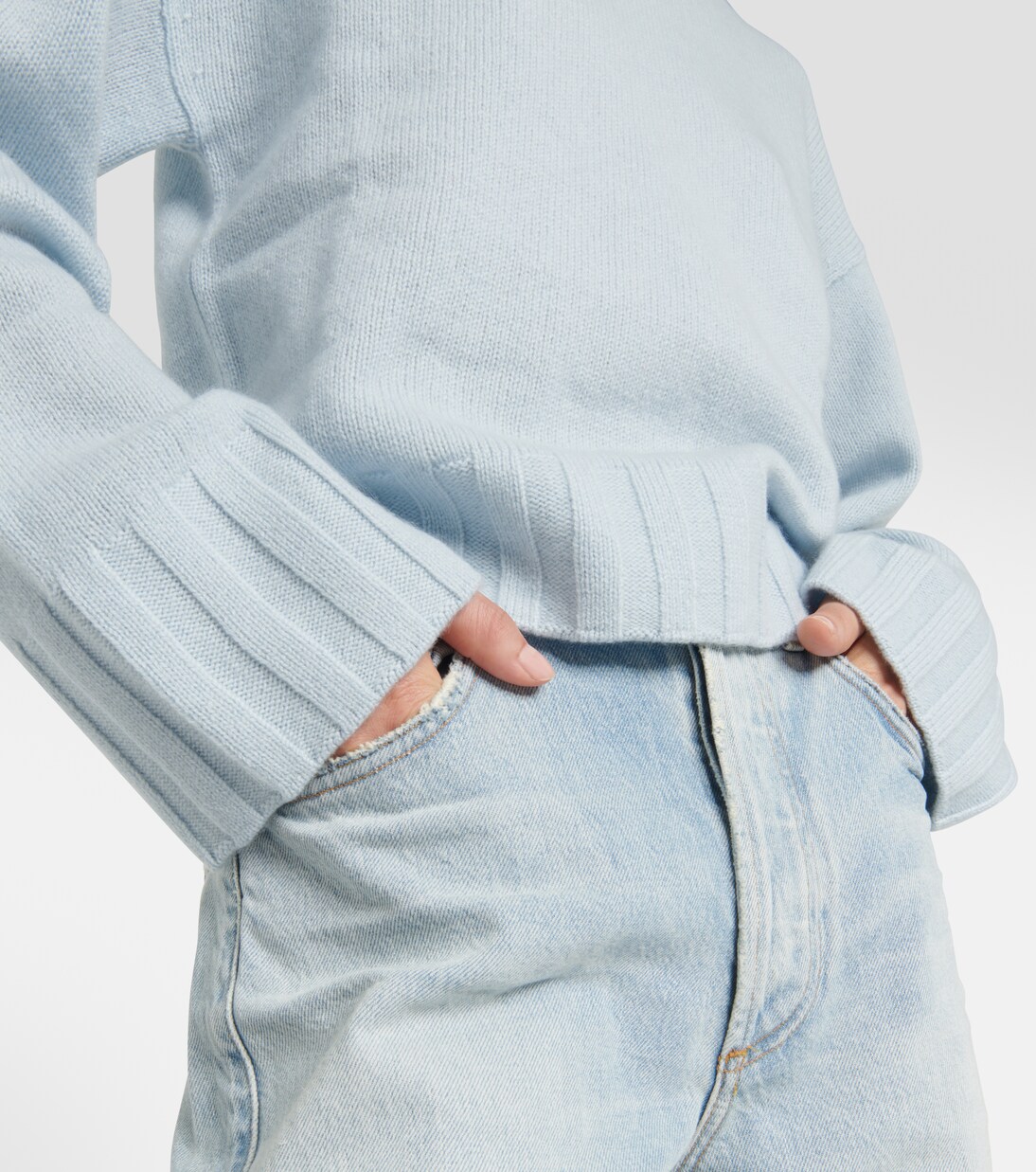 Wool and cashmere turtleneck sweater | Jardin des Orangers