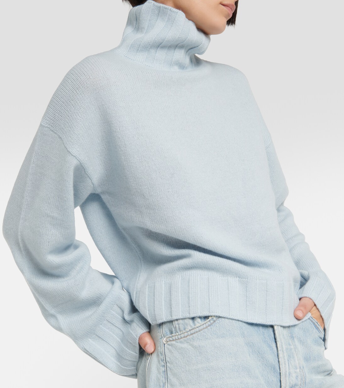 Wool and cashmere turtleneck sweater | Jardin des Orangers