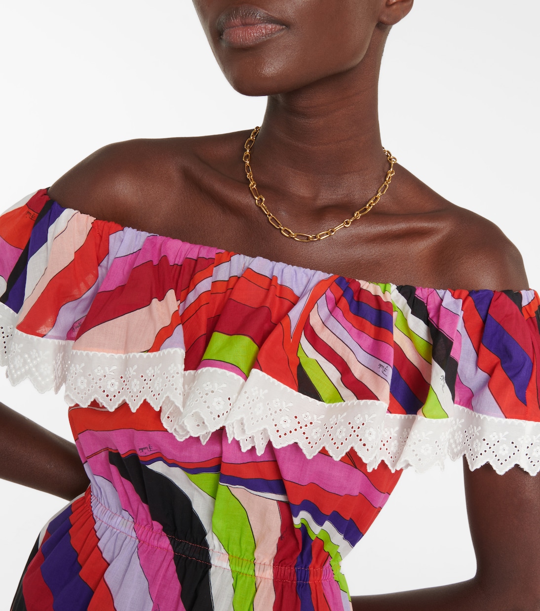 Minikleid Iride aus einem Baumwollgemisch | Pucci