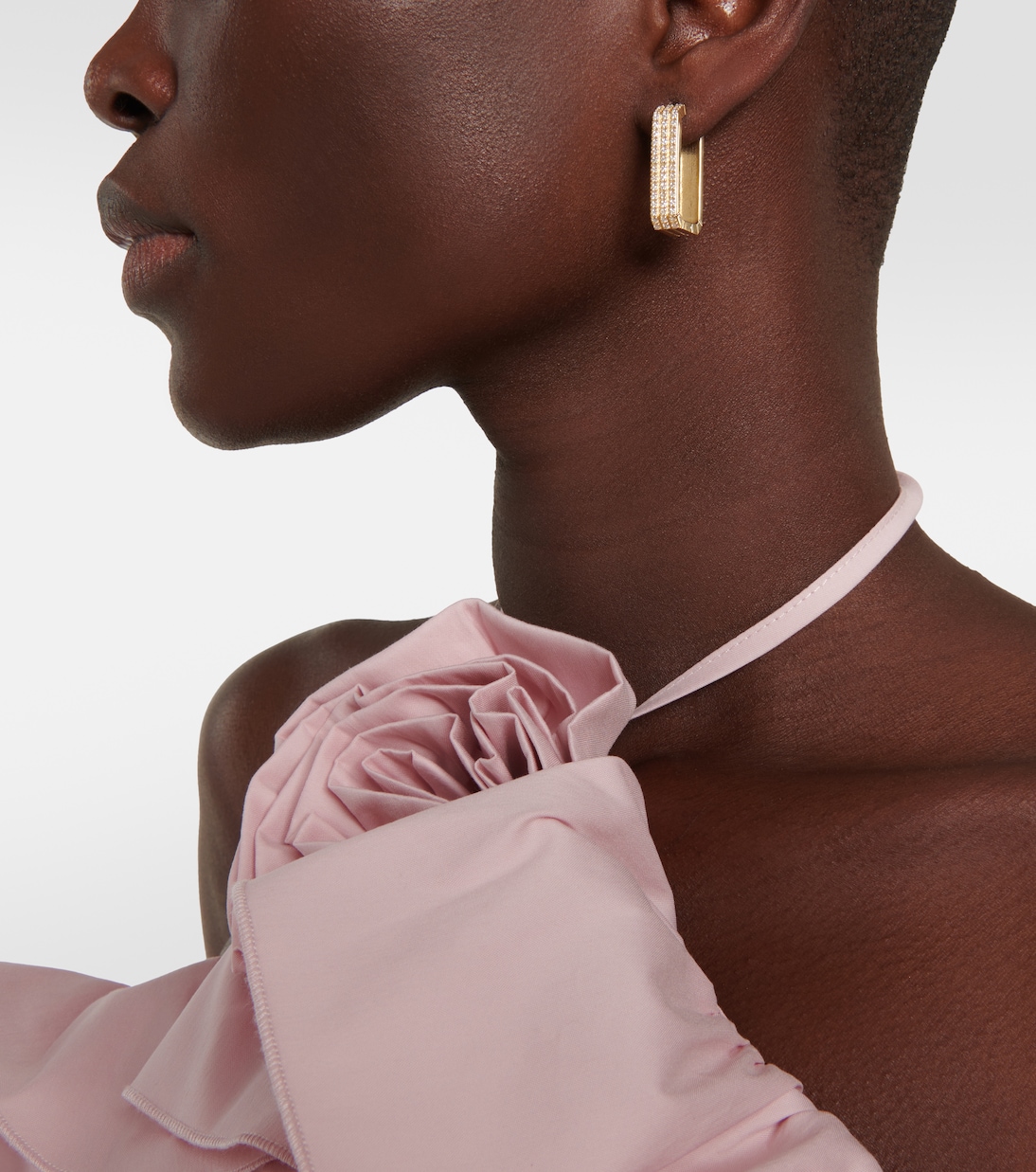 Boucle d’oreille unique Long Candy en or 18 ct et diamants | Eéra