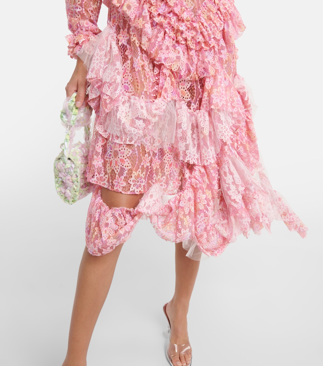 Robe midi en dentelle | Susan Fang
