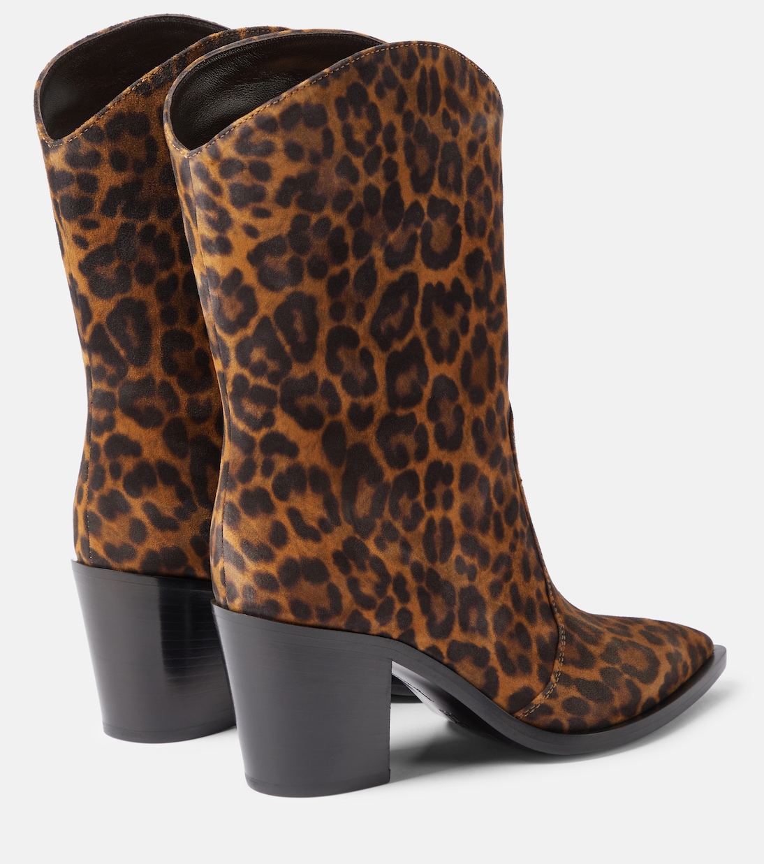 Denver leopard-print leather boots | Gianvito Rossi