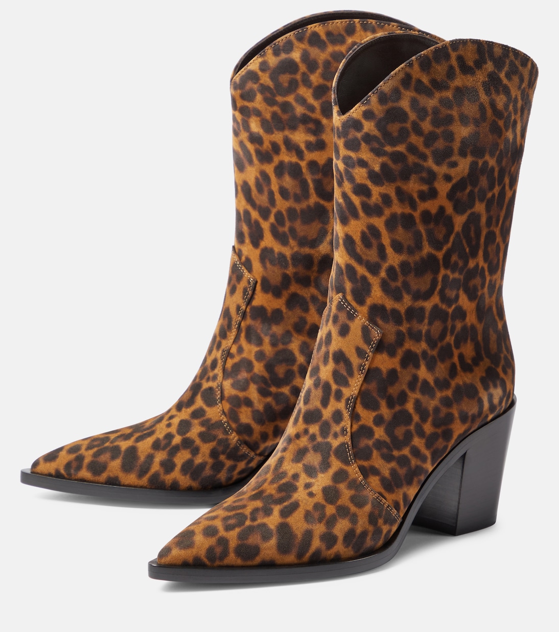 Denver leopard-print leather boots | Gianvito Rossi