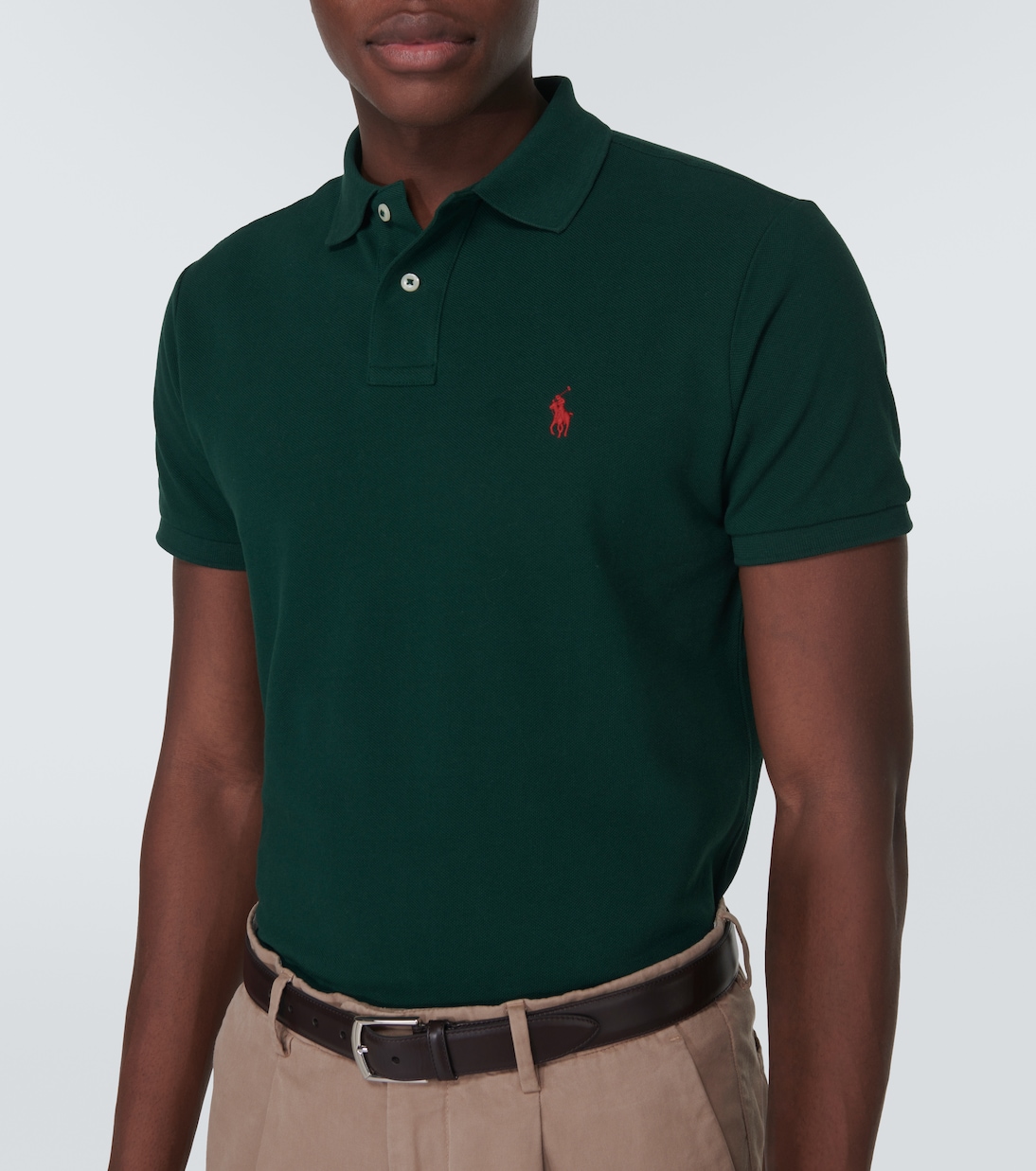 Cotton piqué polo shirt in green - Polo Ralph Lauren | Mytheresa