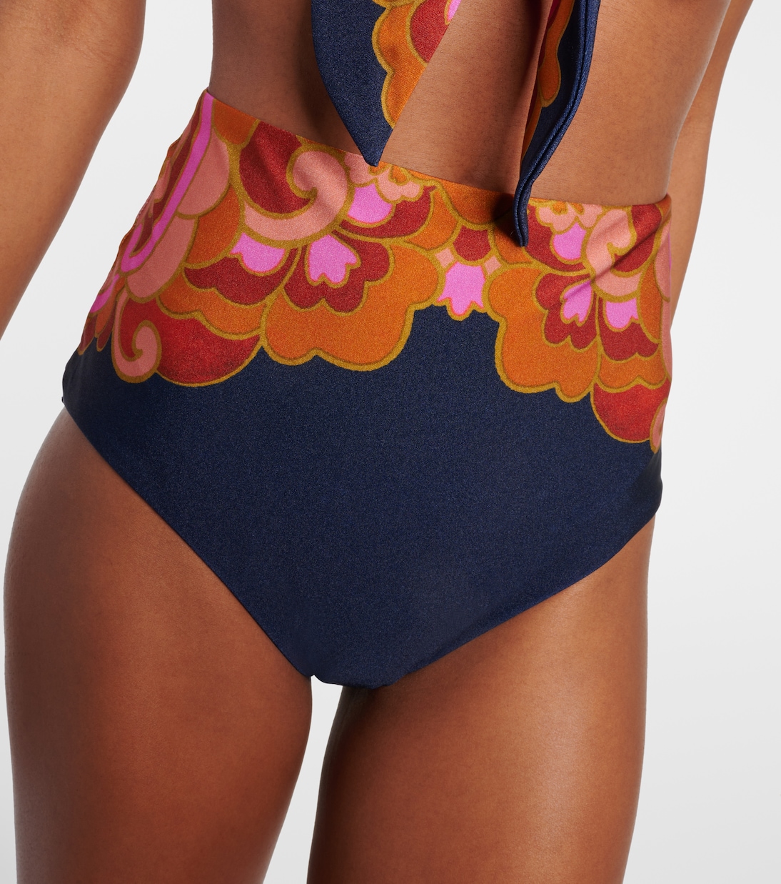 Acadian printed high-rise bikini bottoms | Zimmermann