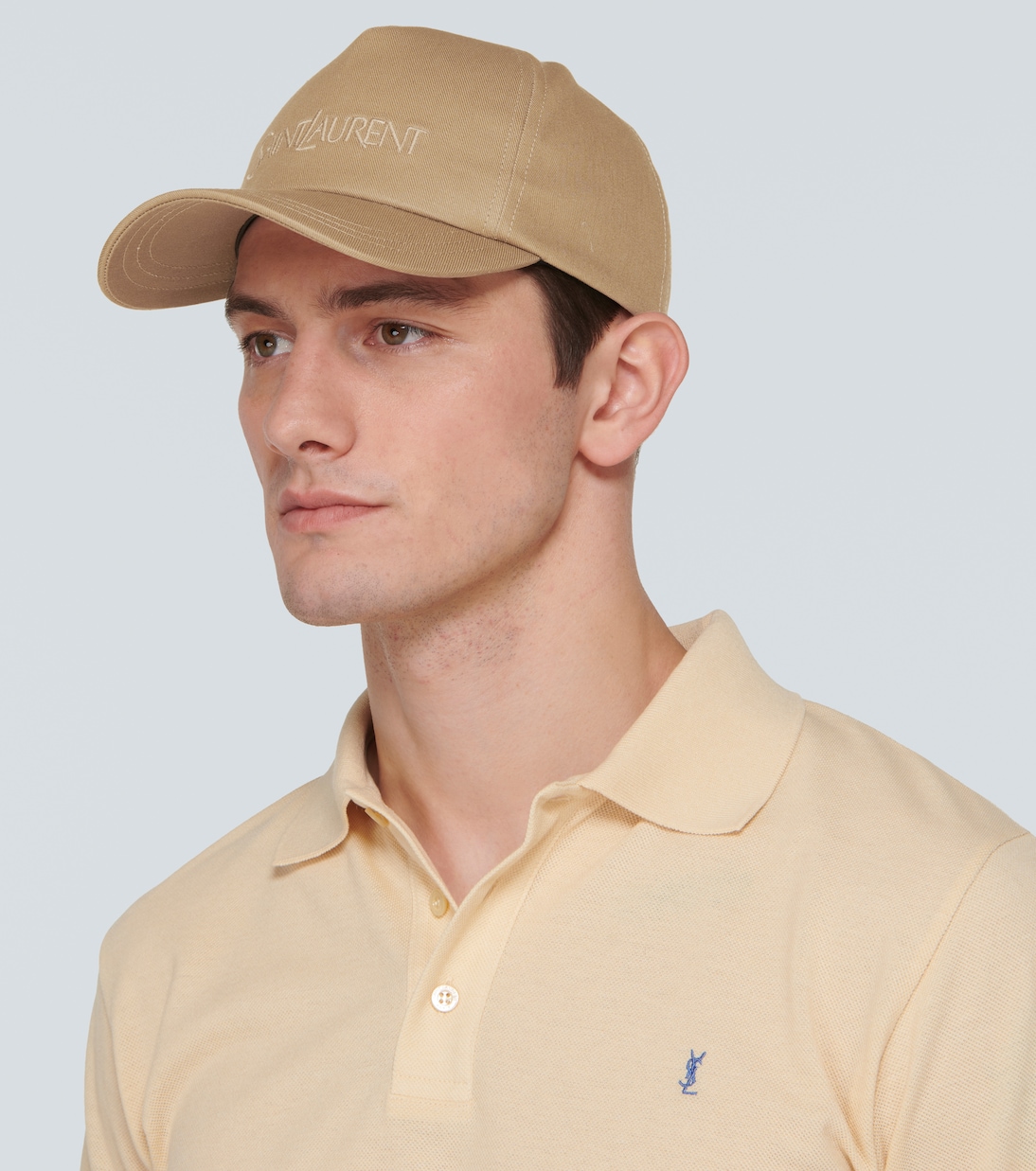 Cappello da baseball in cotone e lino | Saint Laurent
