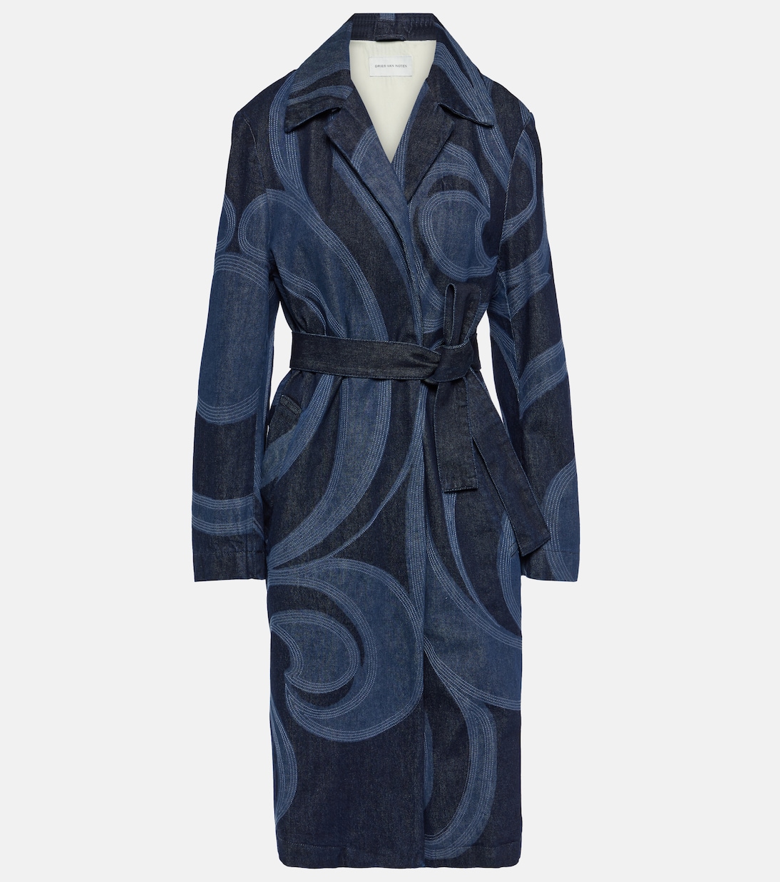 Soprabito di jeans con ricamo | Dries Van Noten