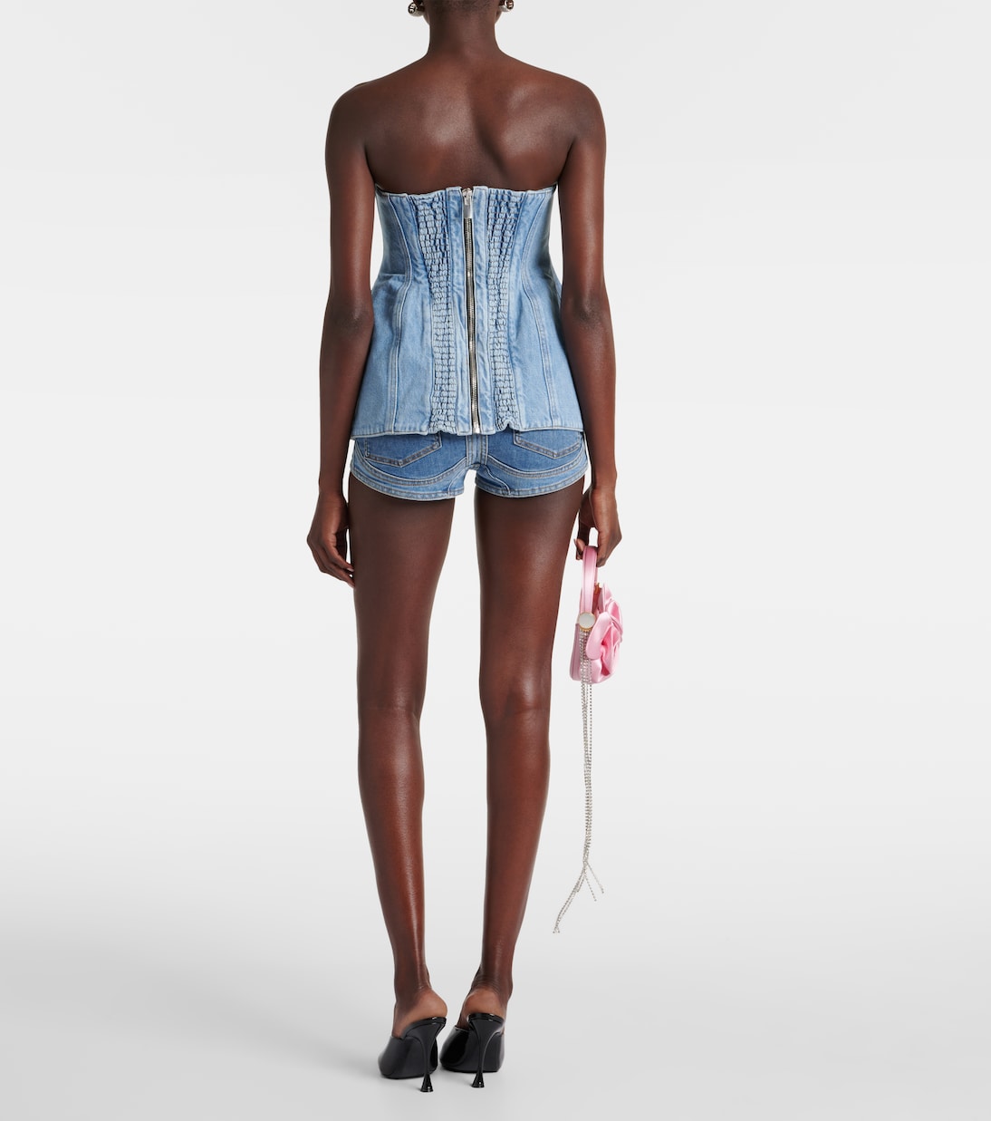 Strapless denim corset | Magda Butrym
