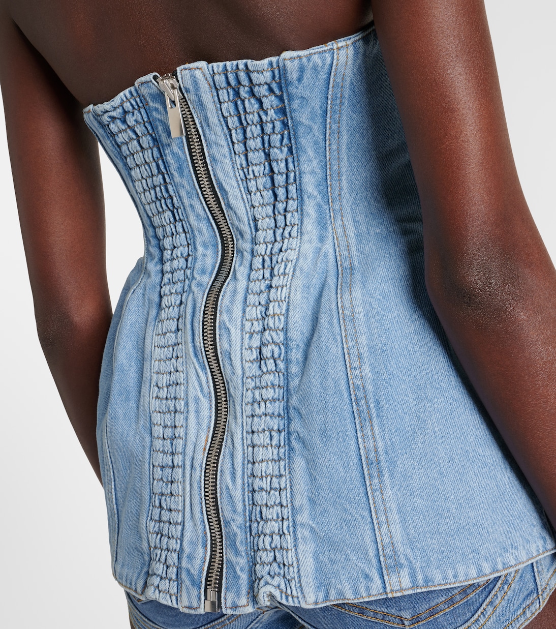 Strapless denim corset | Magda Butrym