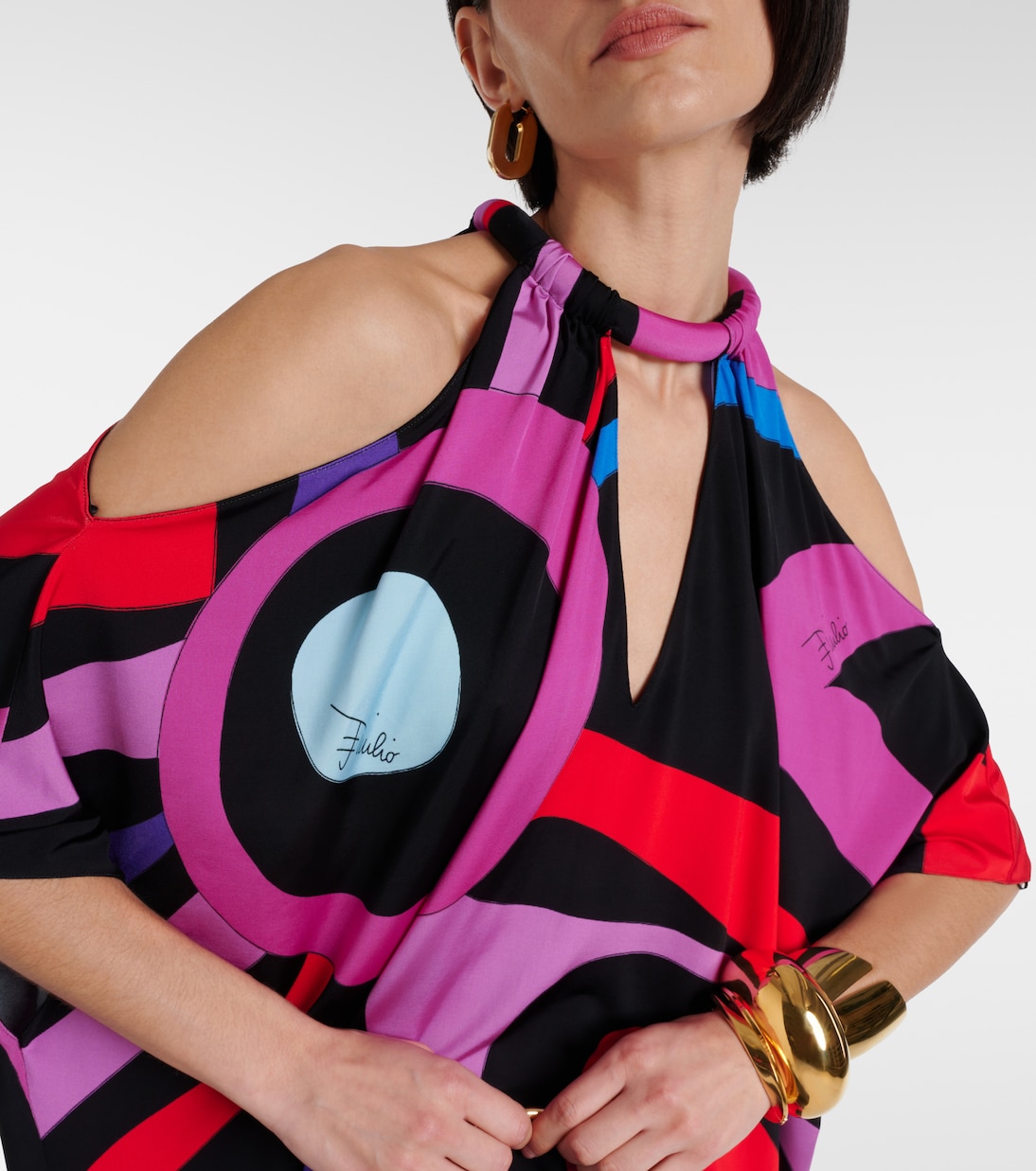 Marmo draped jersey kaftan | Pucci