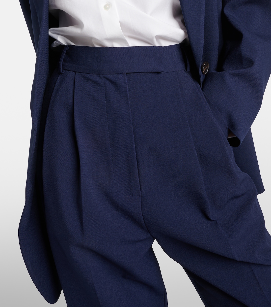 Pantaloni Bea in twill a vita alta | The Frankie Shop