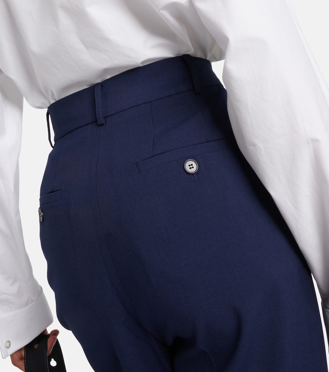 Pantaloni Bea in twill a vita alta | The Frankie Shop